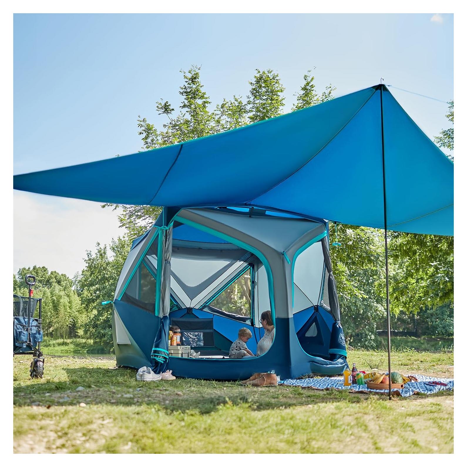 Carpa Instantánea TIMBER RIDGE para 4-5 Personas Azul