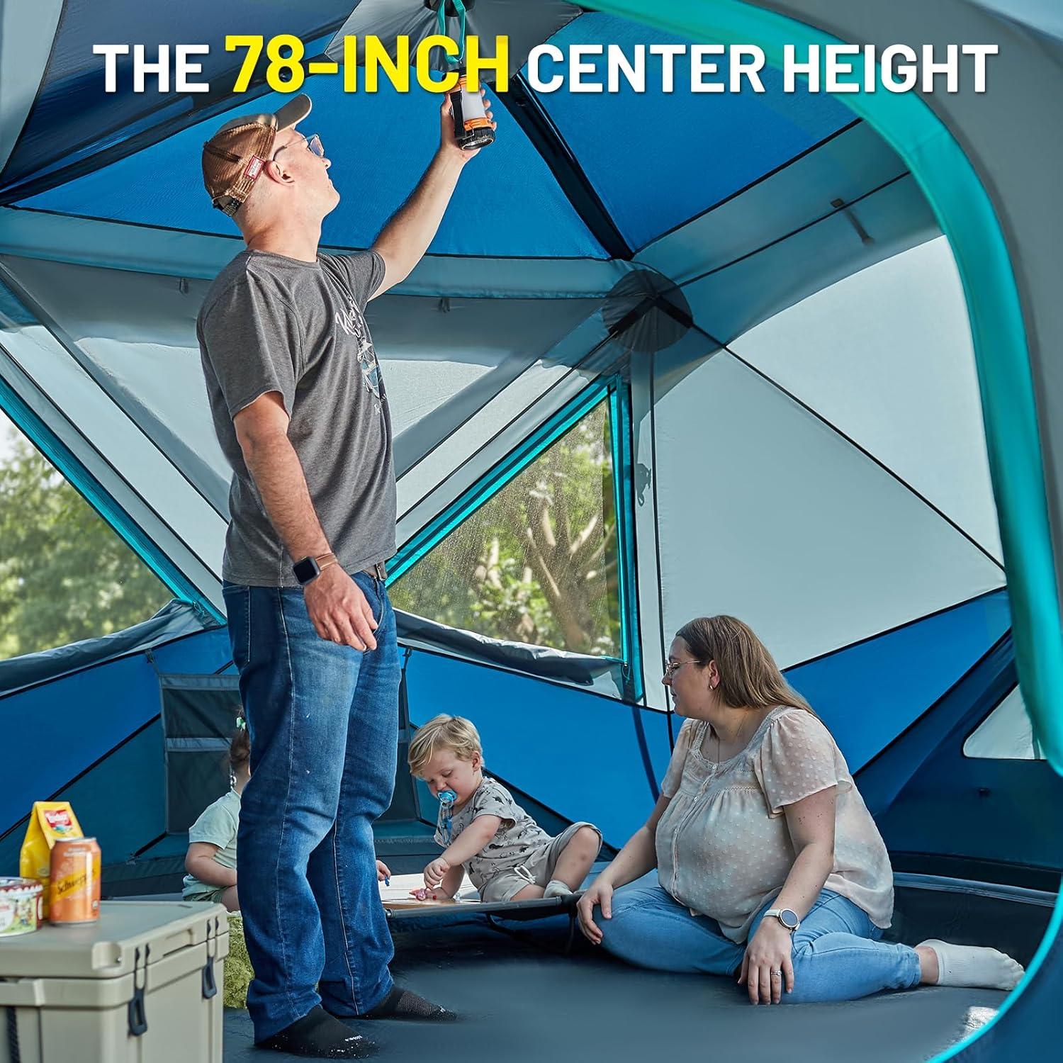 Carpa Instantánea TIMBER RIDGE para 4-5 Personas Azul