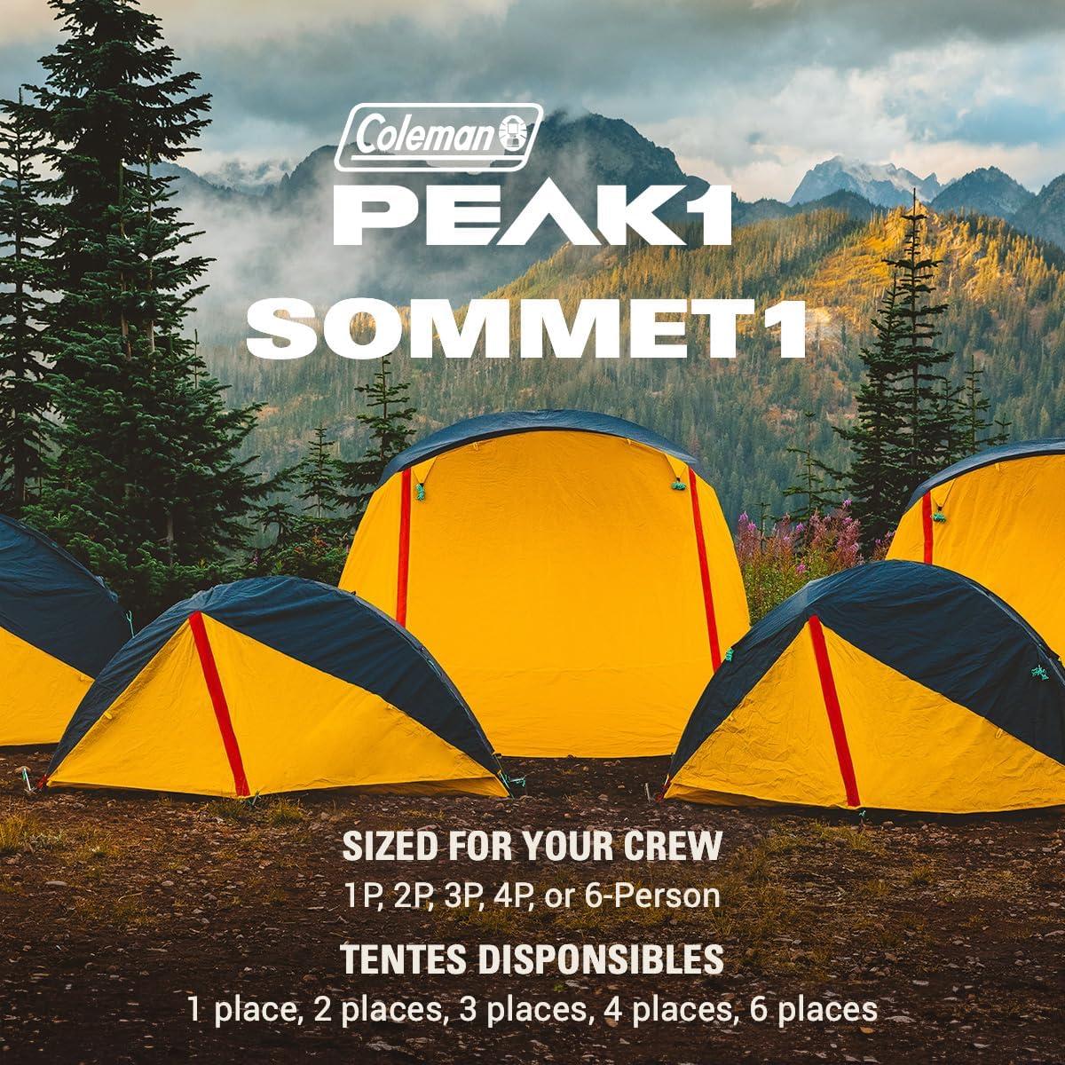 Tienda de Campaña Coleman PEAK1 para 1 Persona, Impermeable