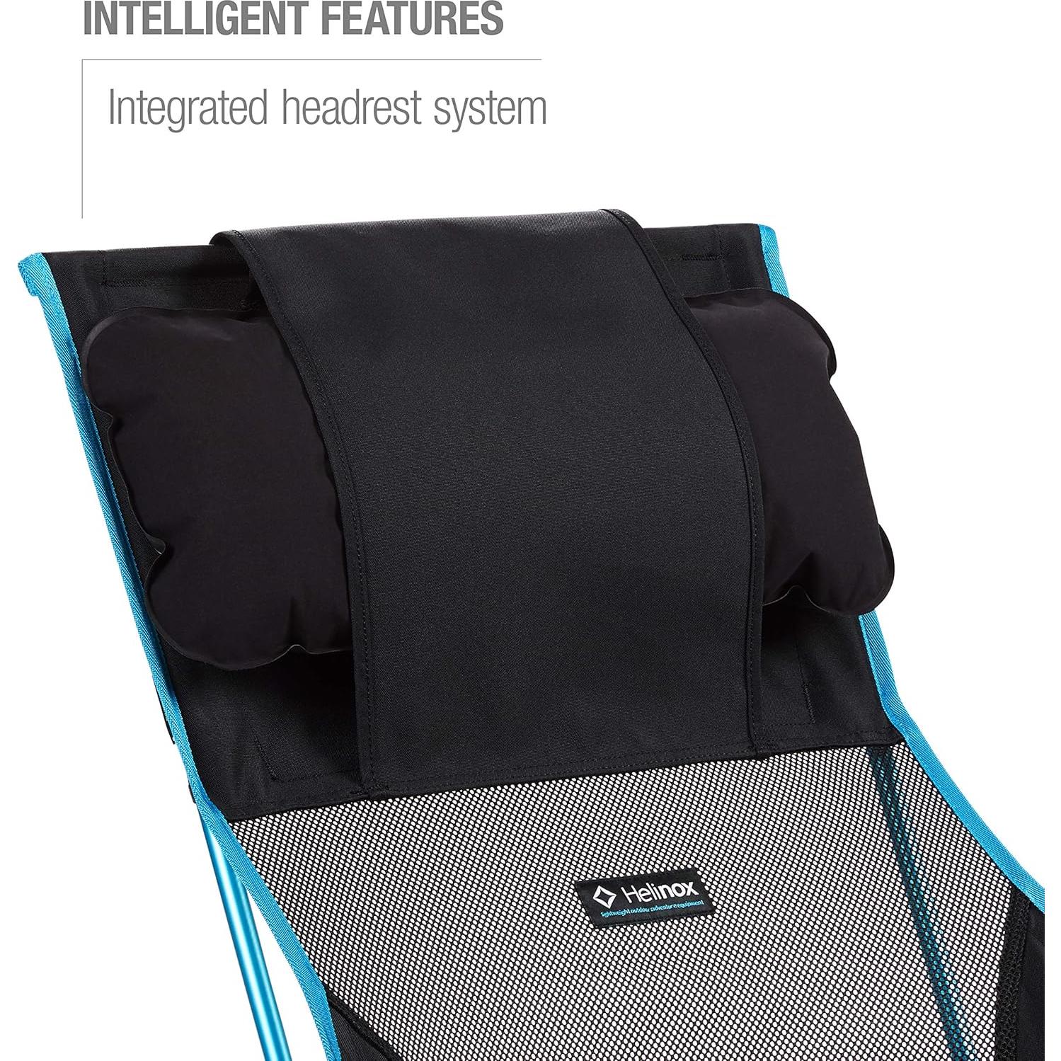 Silla de Camping Plegable Helinox Savanna Negra Respaldo Alto