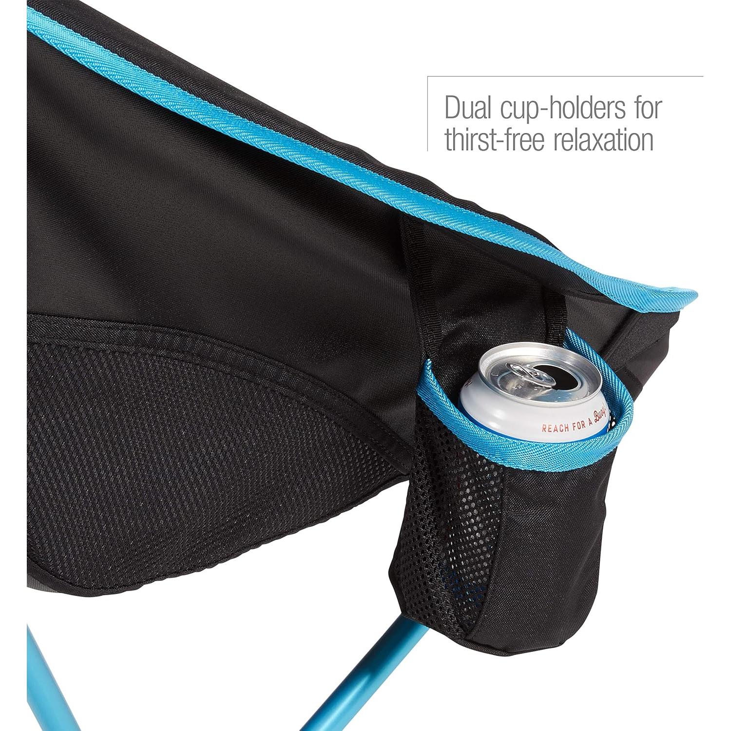 Silla de Camping Plegable Helinox Savanna Negra Respaldo Alto