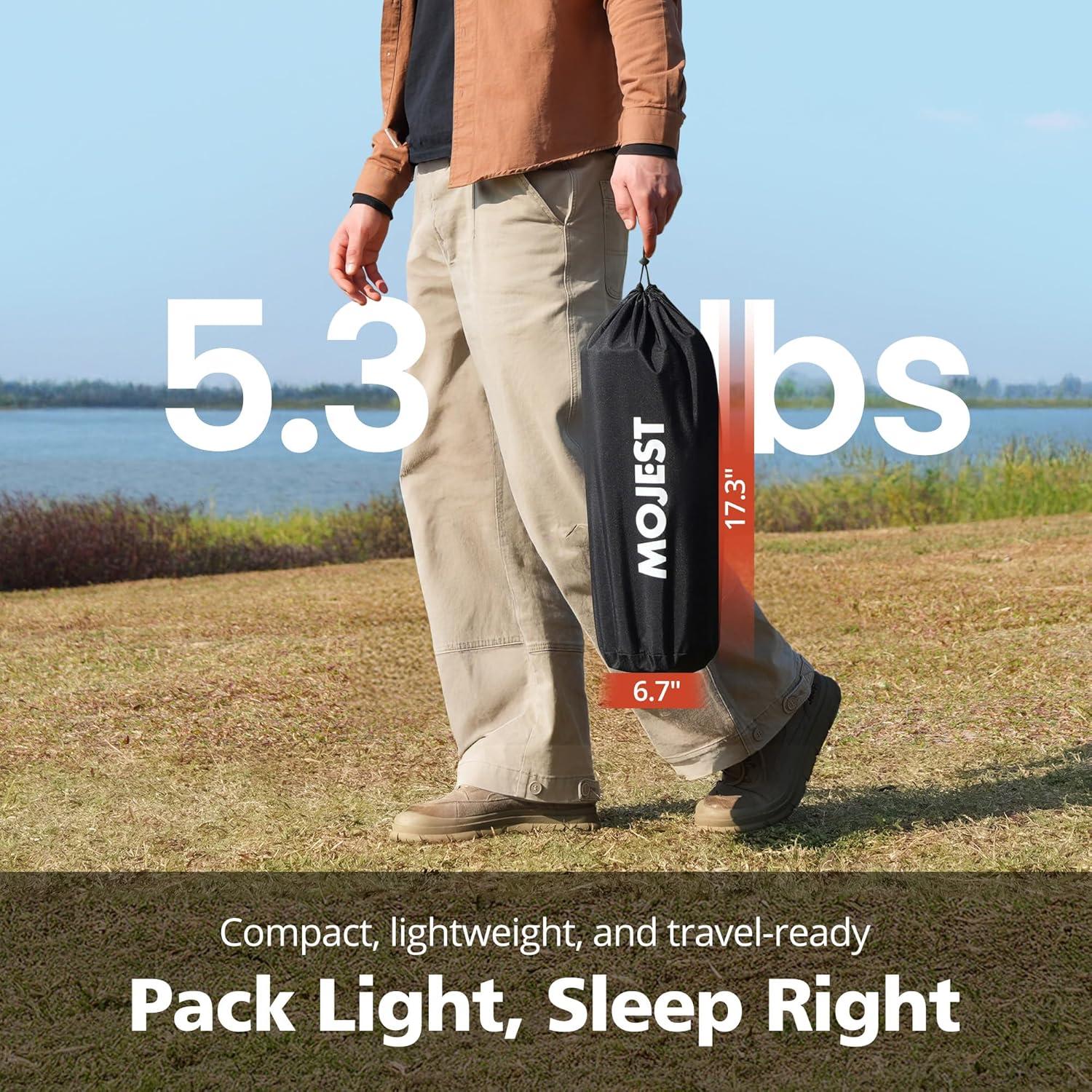 Cama de Camping Plegable Ultraligera MJFCCOUL Negra 158.8 kg