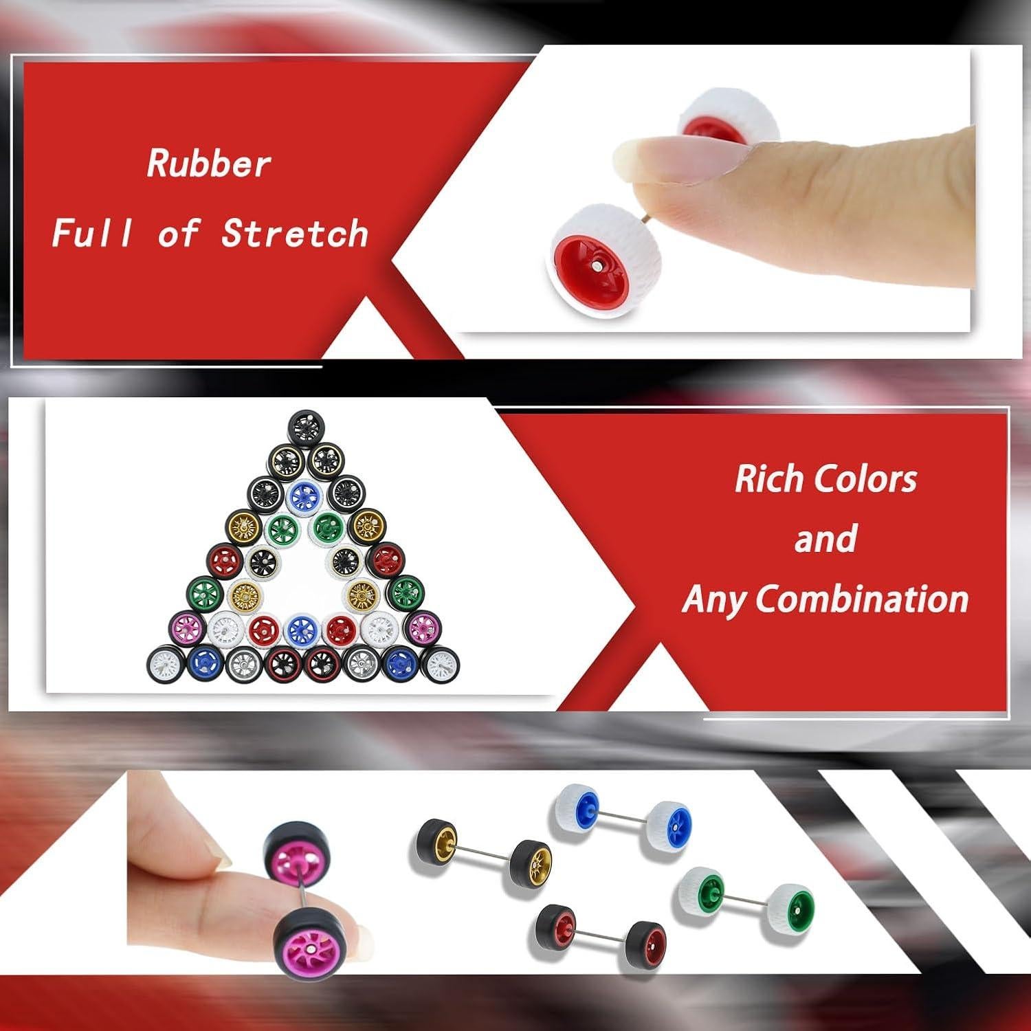 Ruedas y Neumáticos 1:64 BrickBounty - Paquete de 10 Juegos