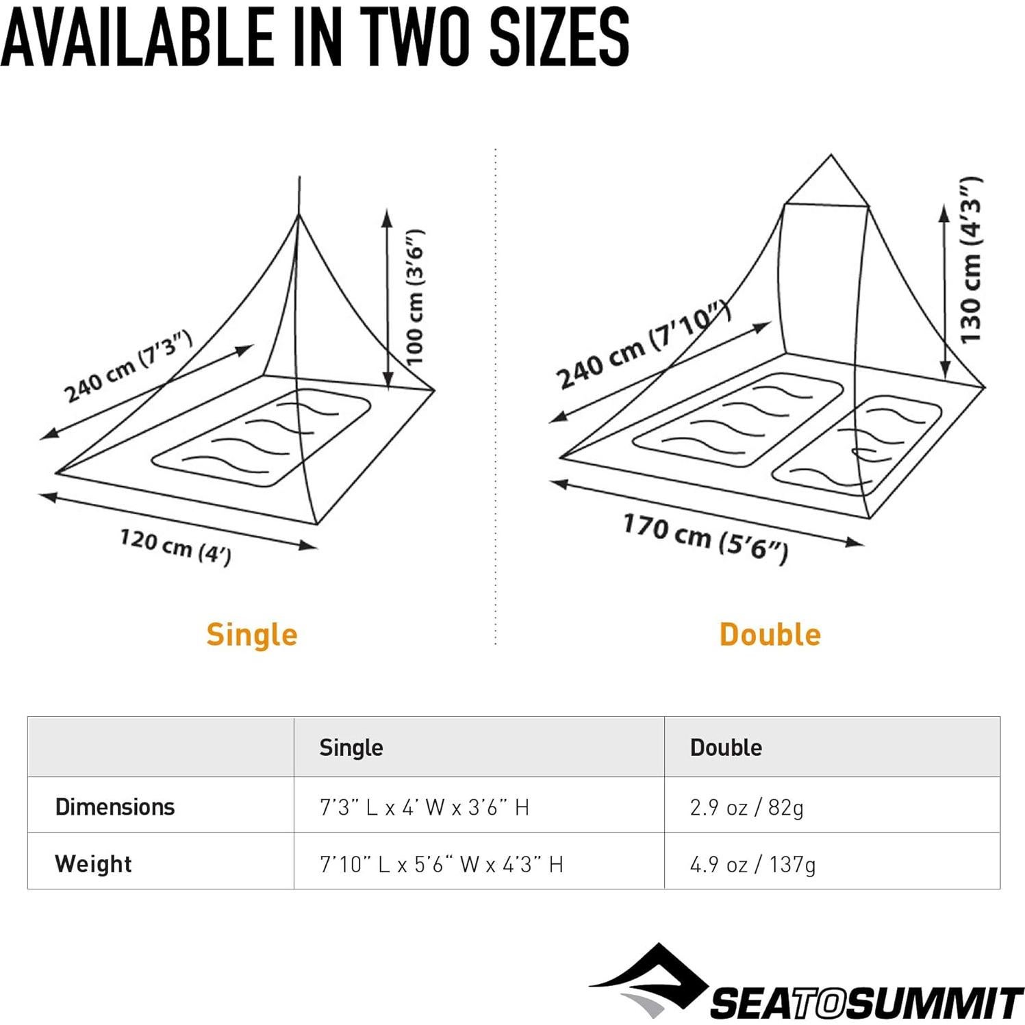 Refugio Ultraligero Doble Sea to Summit 238.76x167.64cm