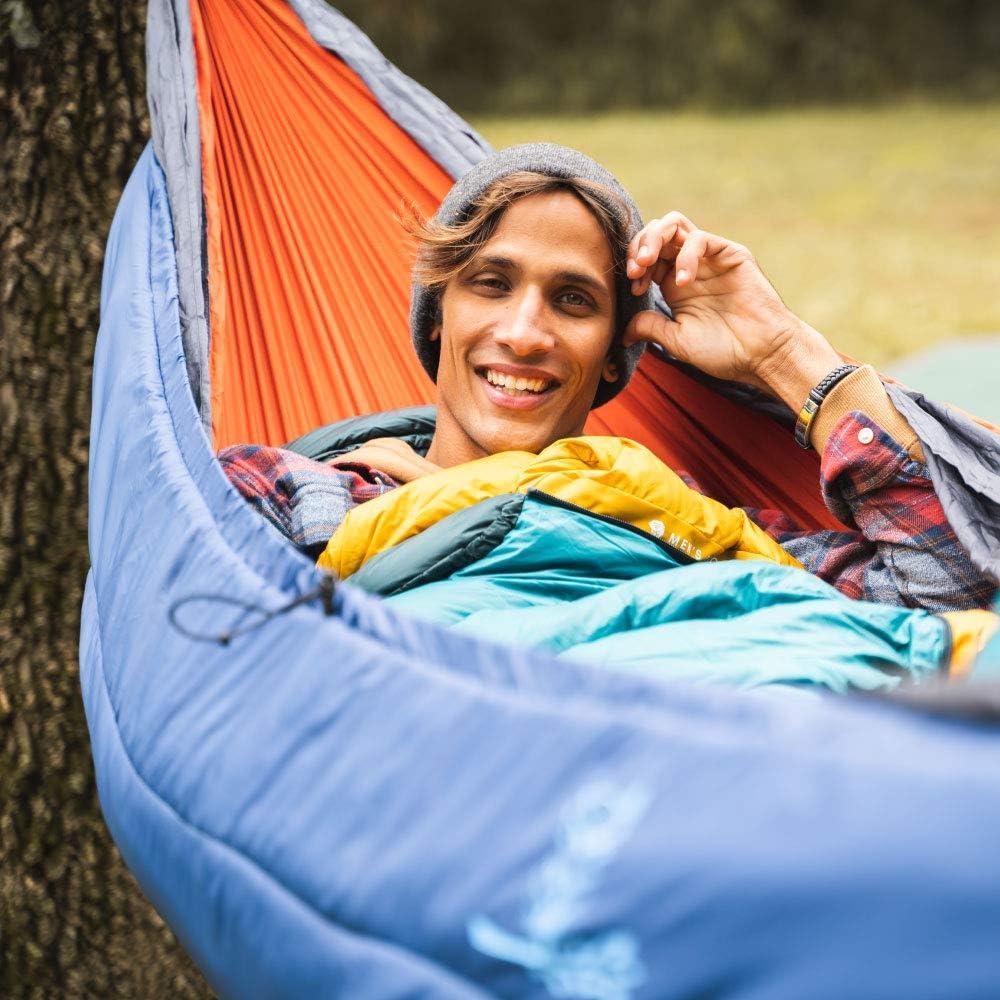 Wise Owl Outfitters Hammock Underquilt for Camping Hammock - Insulated Synthetic Underquilt for Single and Double Hammocks Blue
