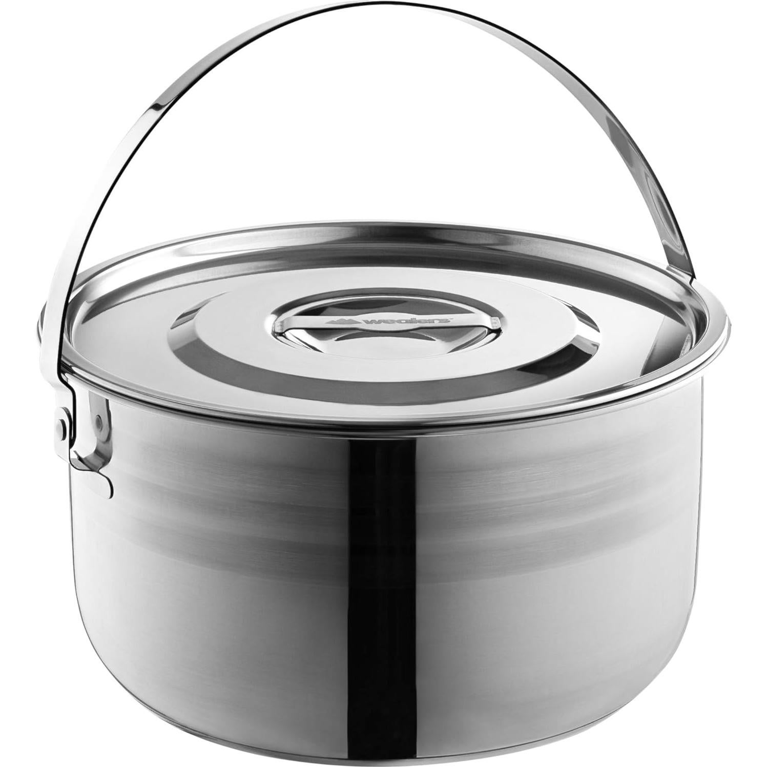 Juego de Utensilios de Cocina Camping Wealers 4 Piezas Acero Inoxidable