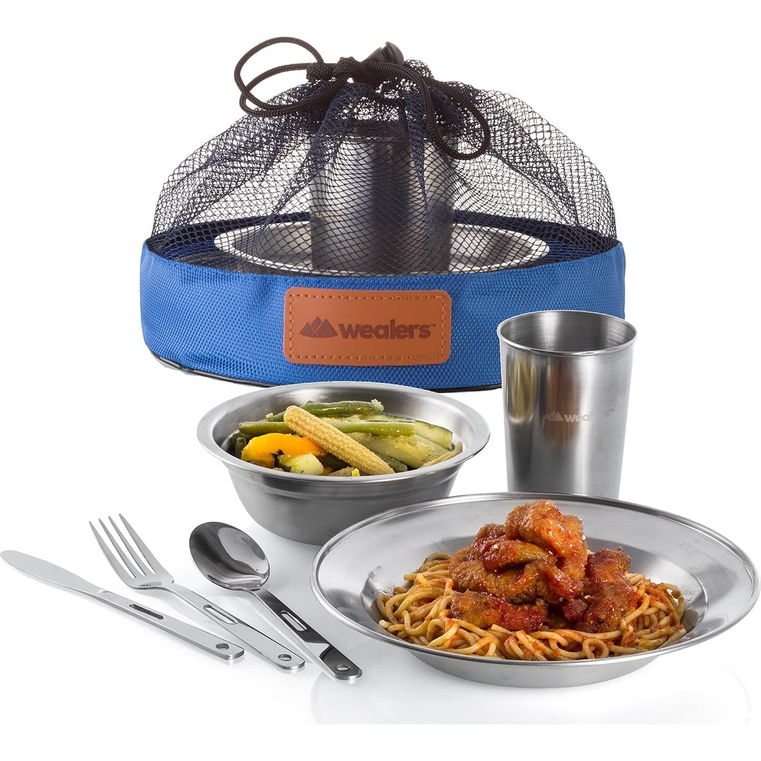 Juego de Utensilios de Acero Inoxidable Wealers para 2 Personas