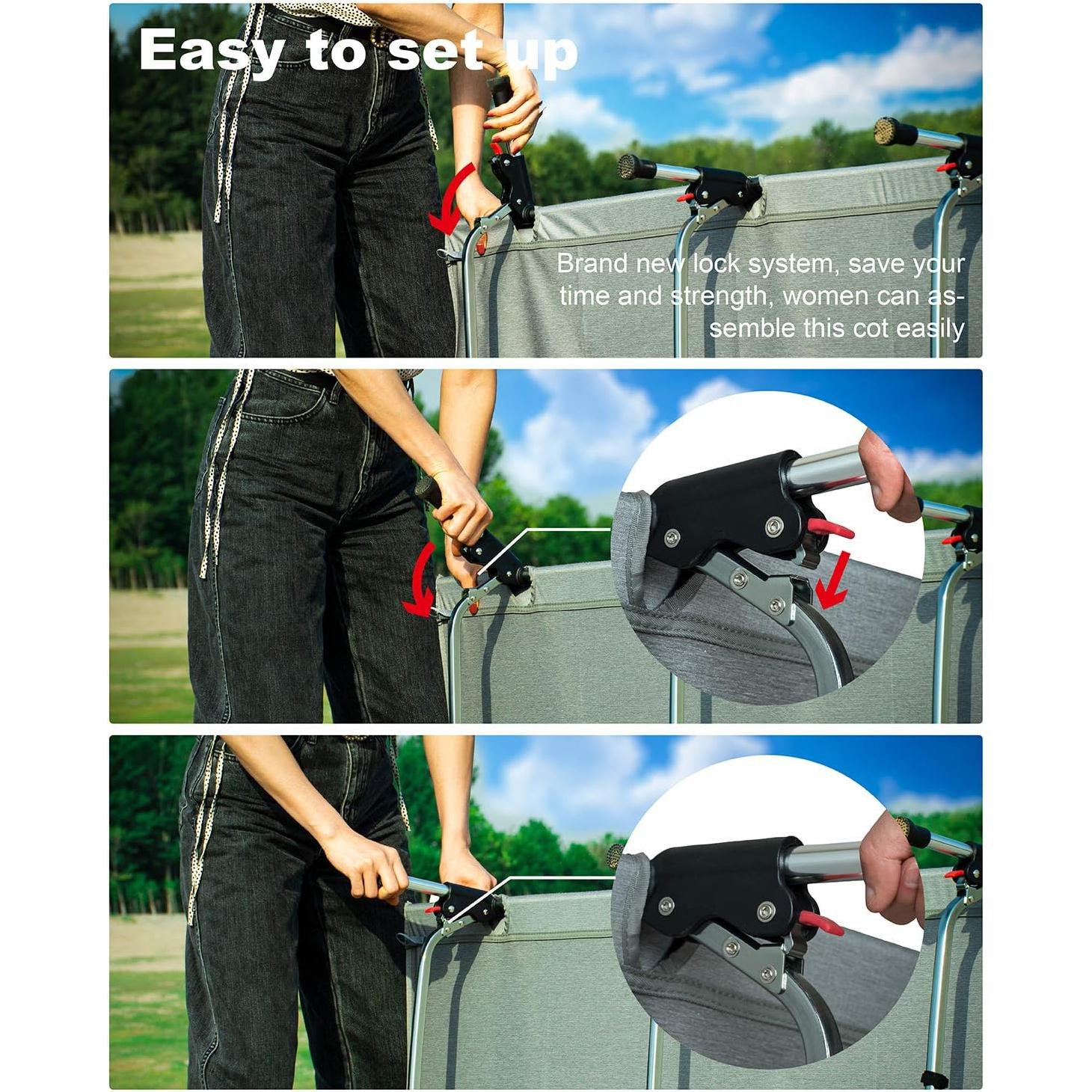 Cama Plegable Ultraligera iClimb IC501 2.6 kg 189.9 x 69.9 cm