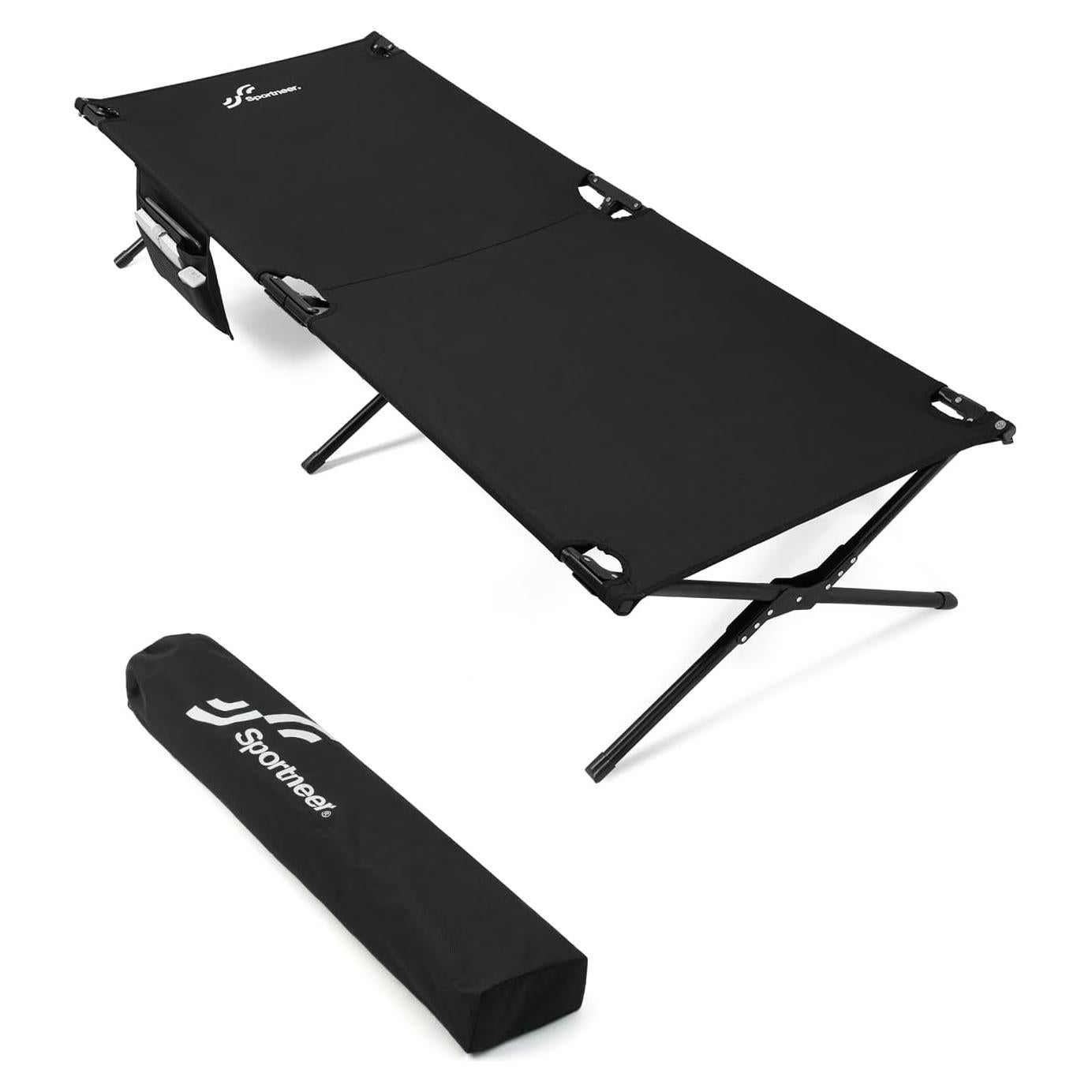 Cama Plegable Sportneer 198.7x73cm para Camping - Soporta 149.7kg