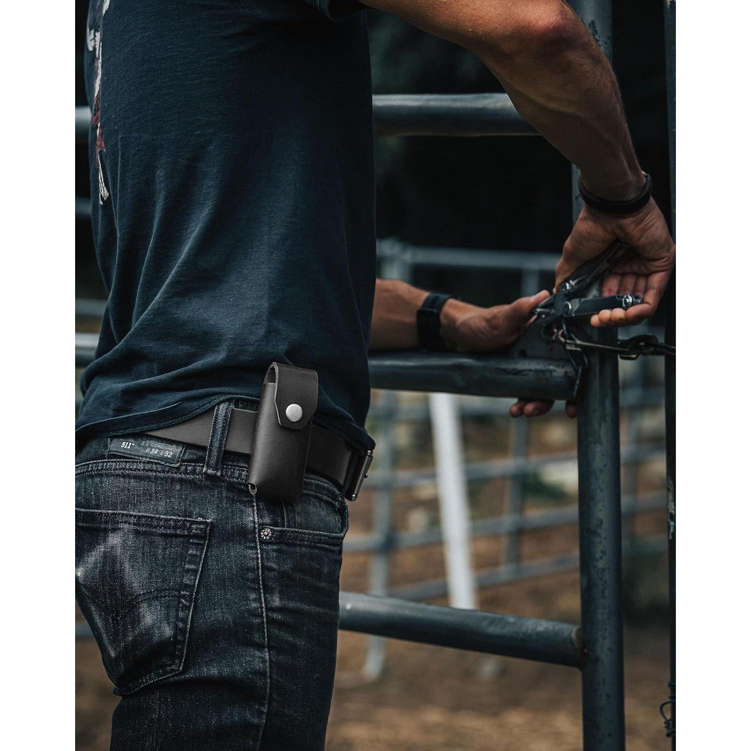 Funda de Cuero para Herramienta Múltiple Leatherman MUT - American Bench Craft