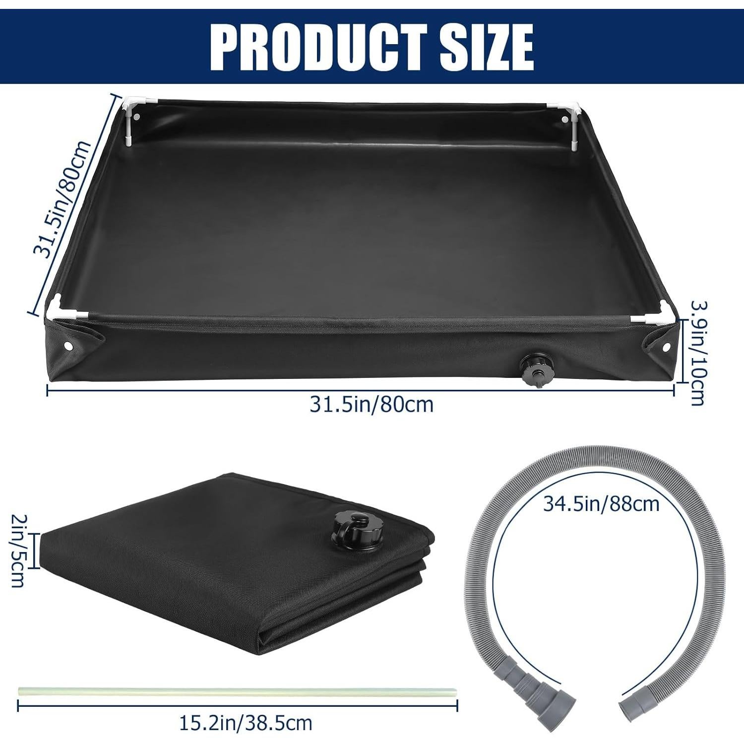 Base de Ducha Portátil TOBWOLF 78.74x78.74 cm para Camping