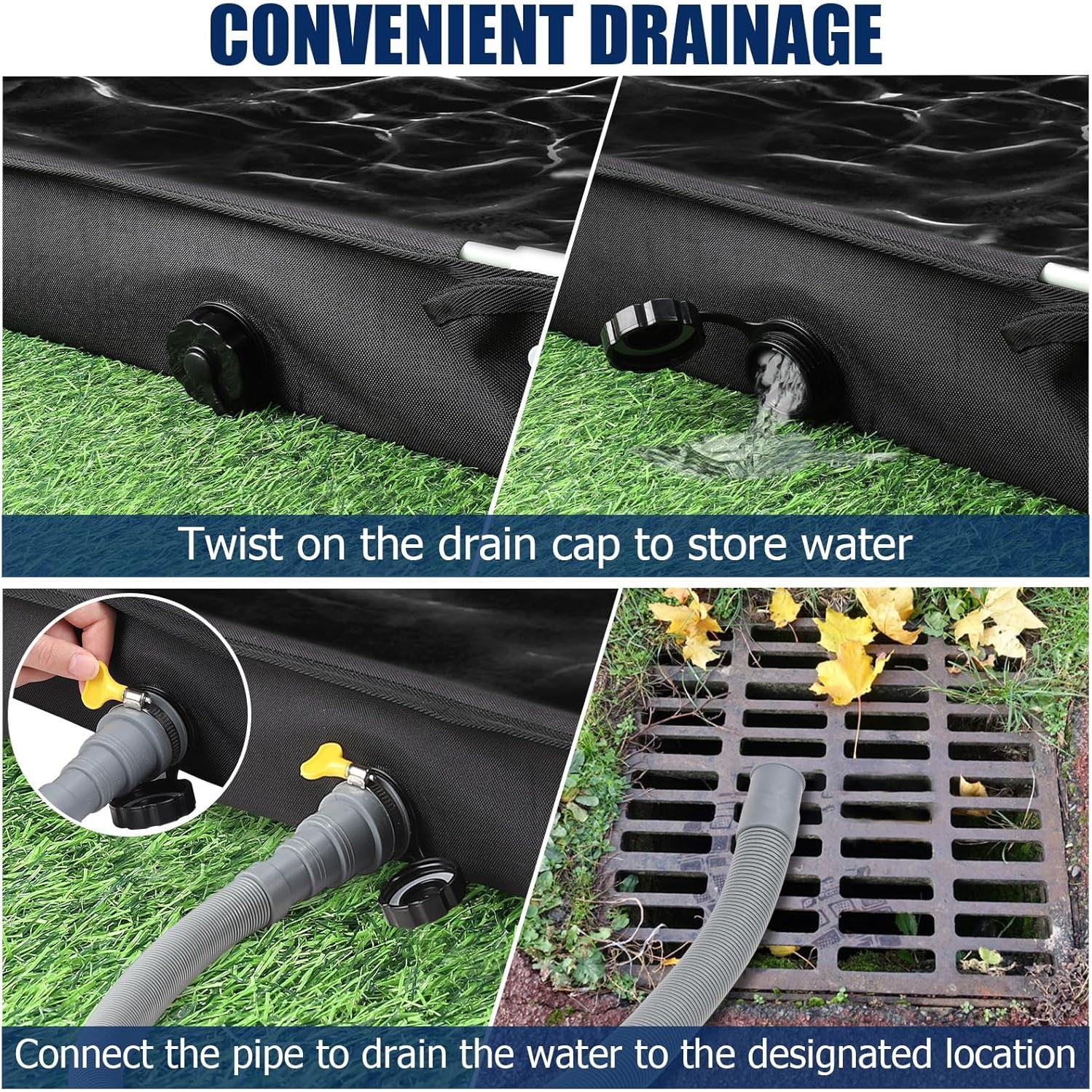 Base de Ducha Portátil TOBWOLF 78.74x78.74 cm para Camping