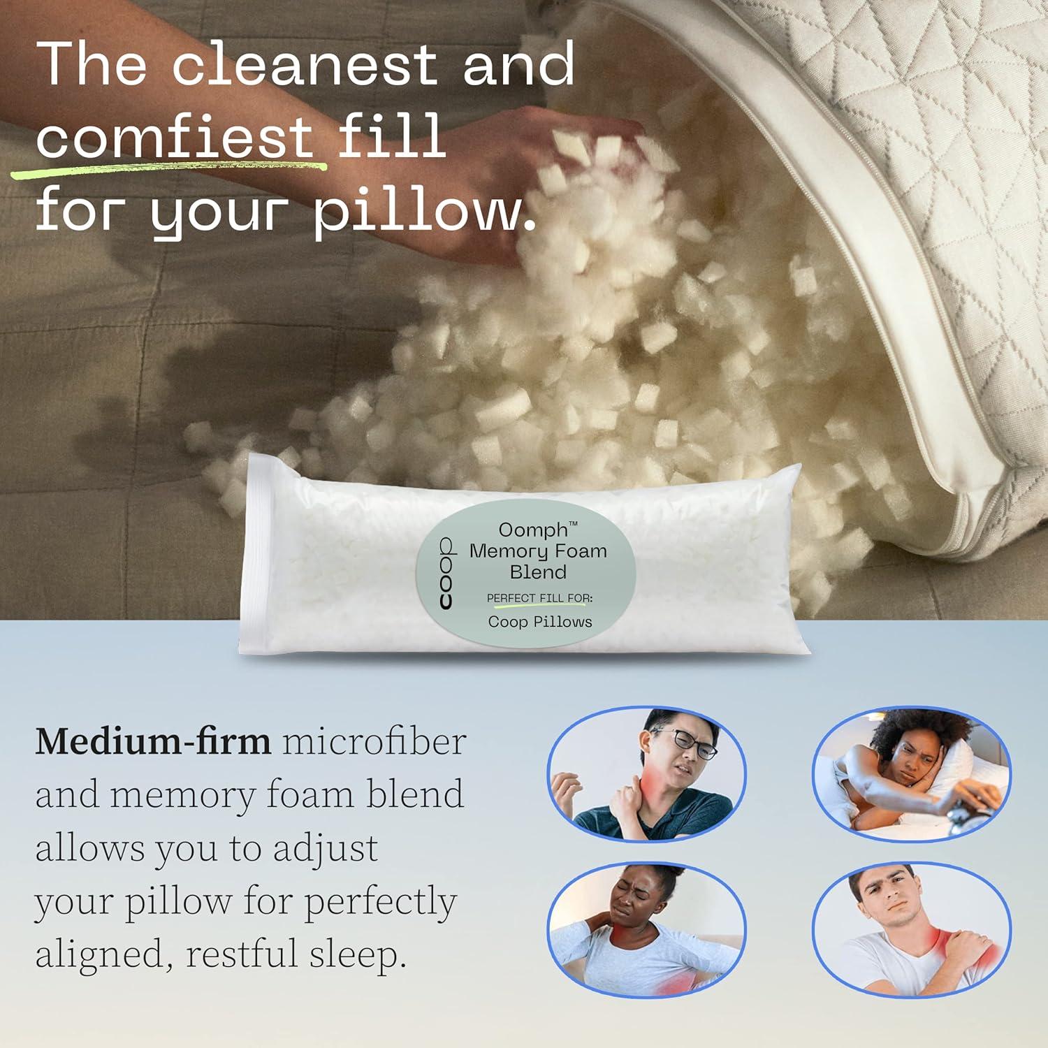 Relleno Extra Oomph Coop Home Goods, Espuma Viscoelástica 227g