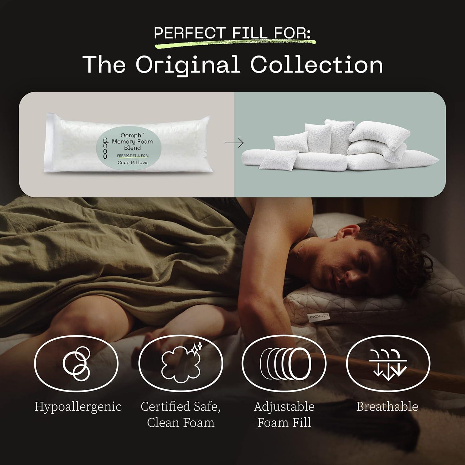 Relleno Extra Oomph Coop Home Goods, Espuma Viscoelástica 227g