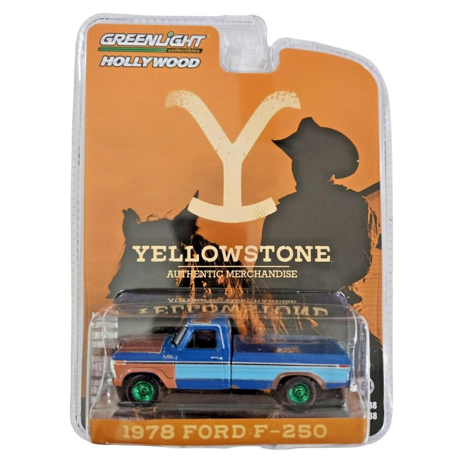 Green Machine 44980-E Hollywood Series 38 - Yellowstone (2018-Current TV Series) - 1978 F-250 Greenlight Chase 1/64 Scale Diecast