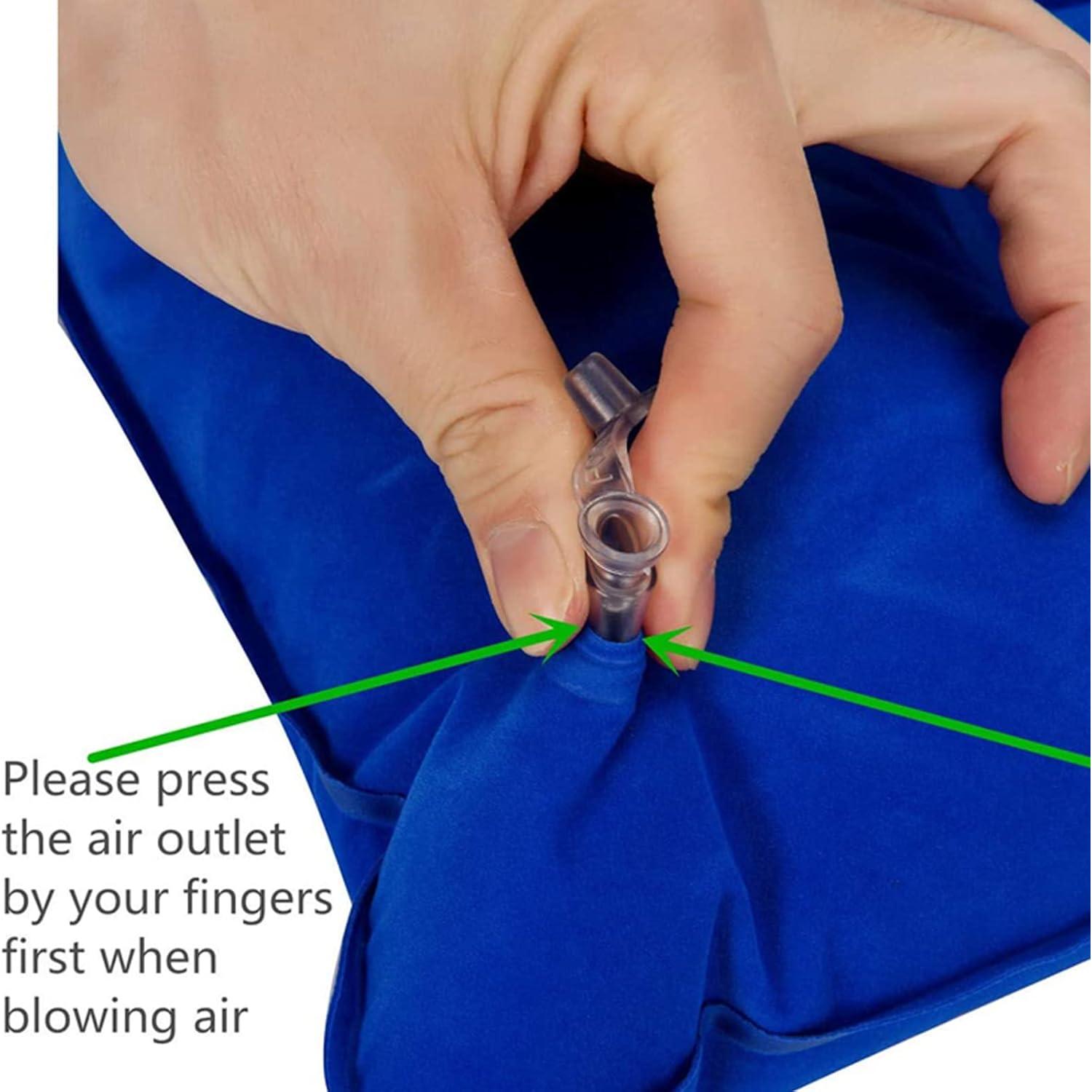 2 Almohadas Inflables JAKENHAM A4 Ultraligeras Gris