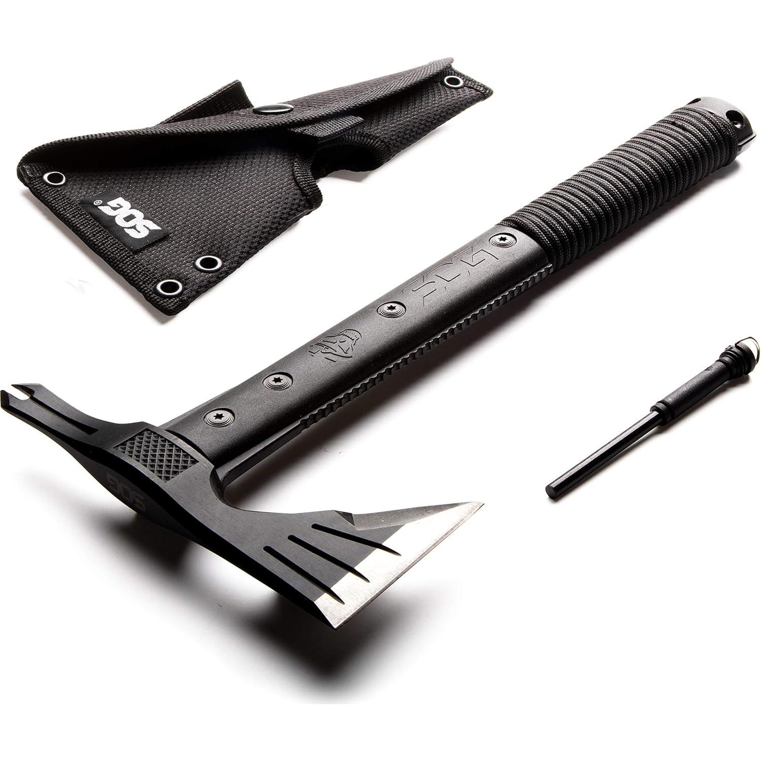 Hacha Táctica SOG SK1001-CP y Sierra Plegable F10N-CP