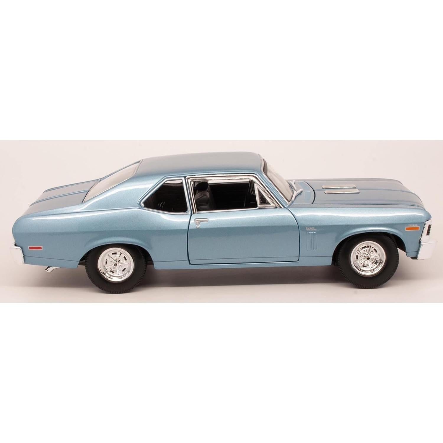 Maisto Chevy Nova SS Coupe 1970 Azul 1:18 Metal Fundido