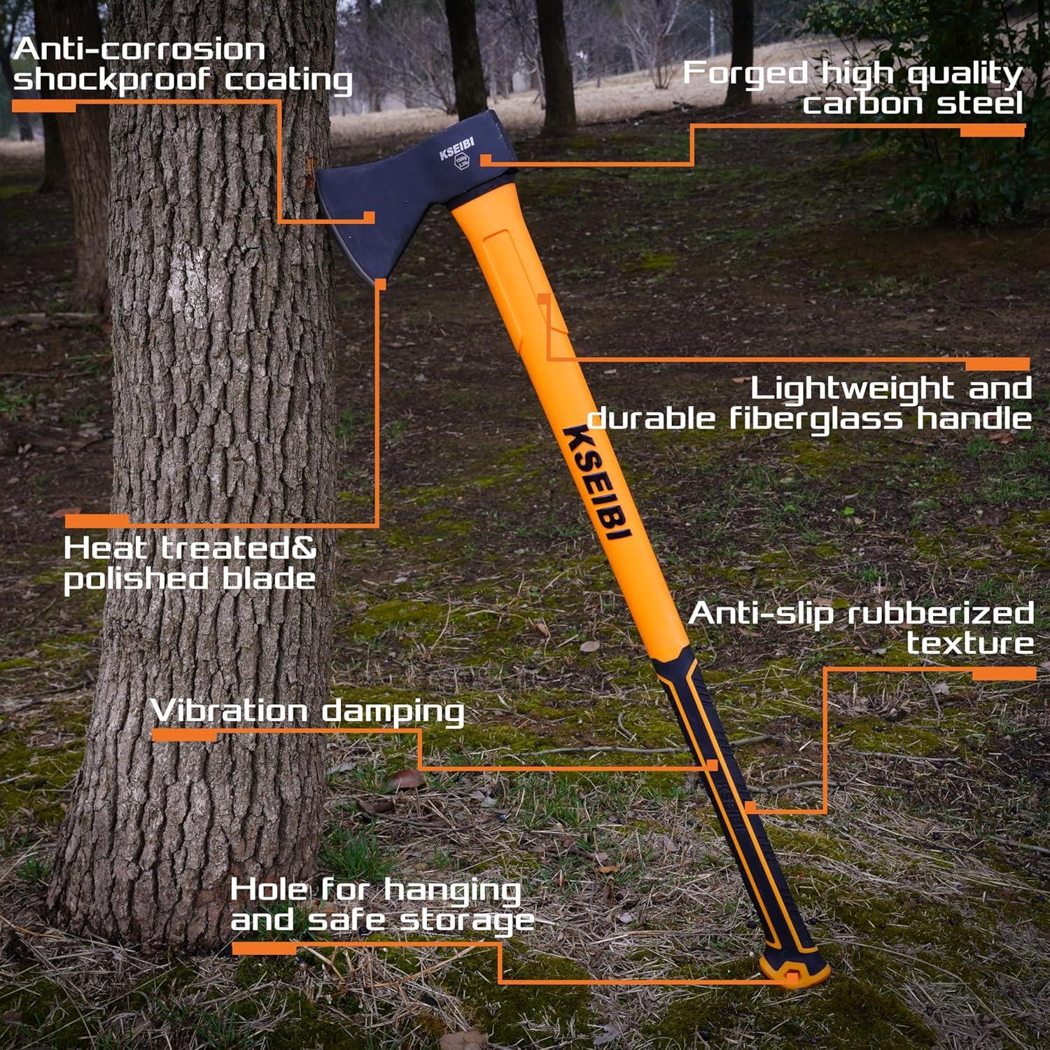 Hacha de Corte KSEIBI 36 Pulgadas Acero Carbono Forjado