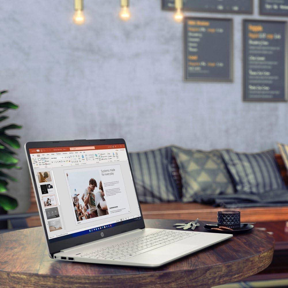 Laptop HP 2023 15.6" Táctil Intel i3 8GB 256GB SSD Plata