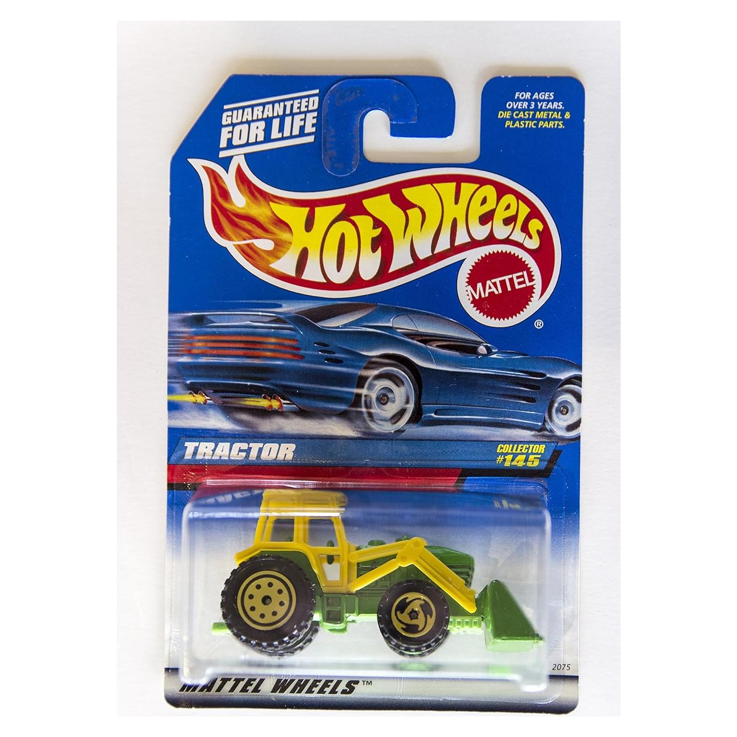 Hot Wheels Tractor Verde y Amarillo 1:64 Mattel 1998