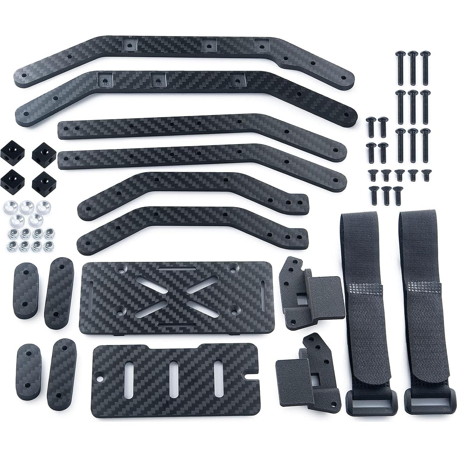 Juego de Rieles de Chasis de Fibra de Carbono MORLORDY TRX4 1/10