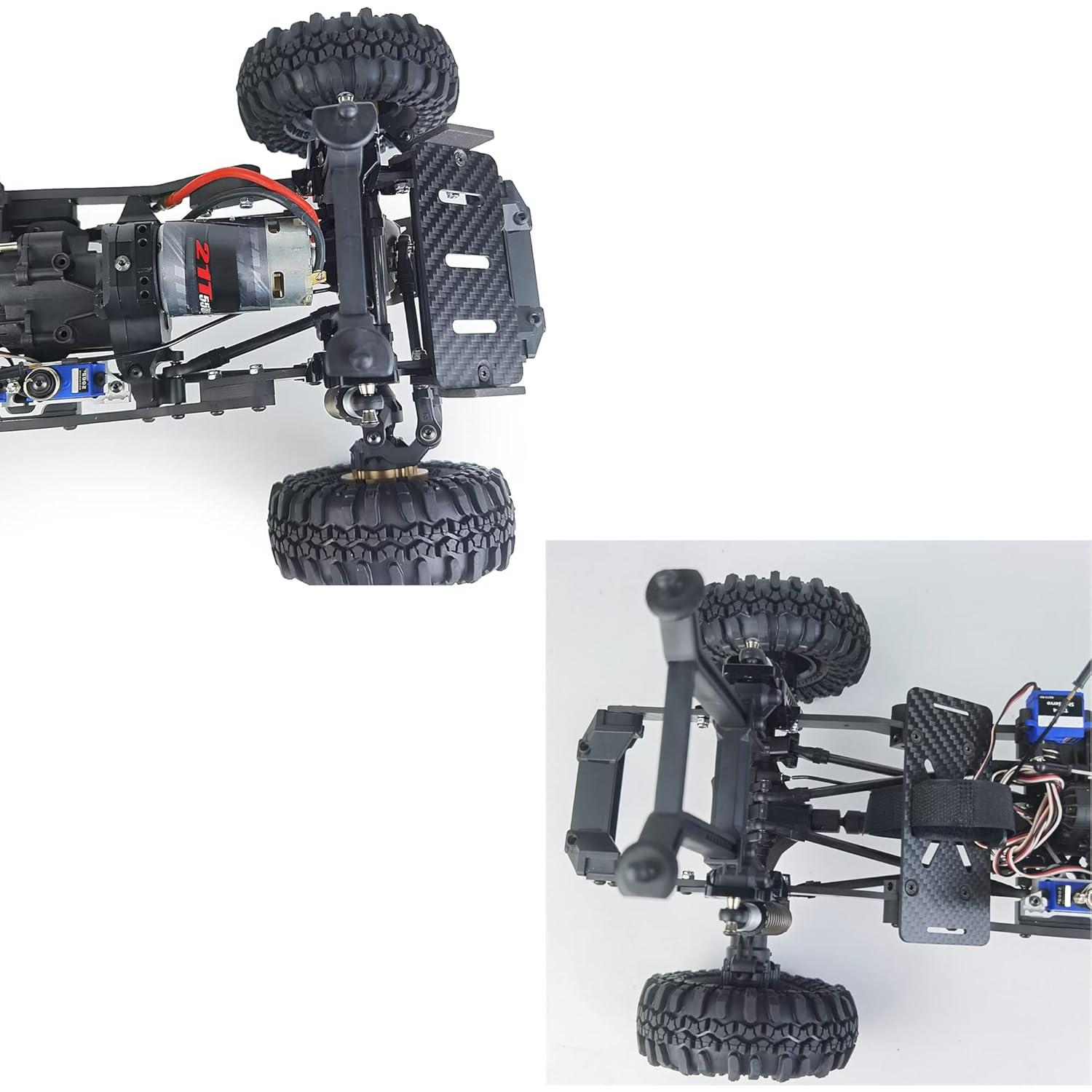 Juego de Rieles de Chasis de Fibra de Carbono MORLORDY TRX4 1/10