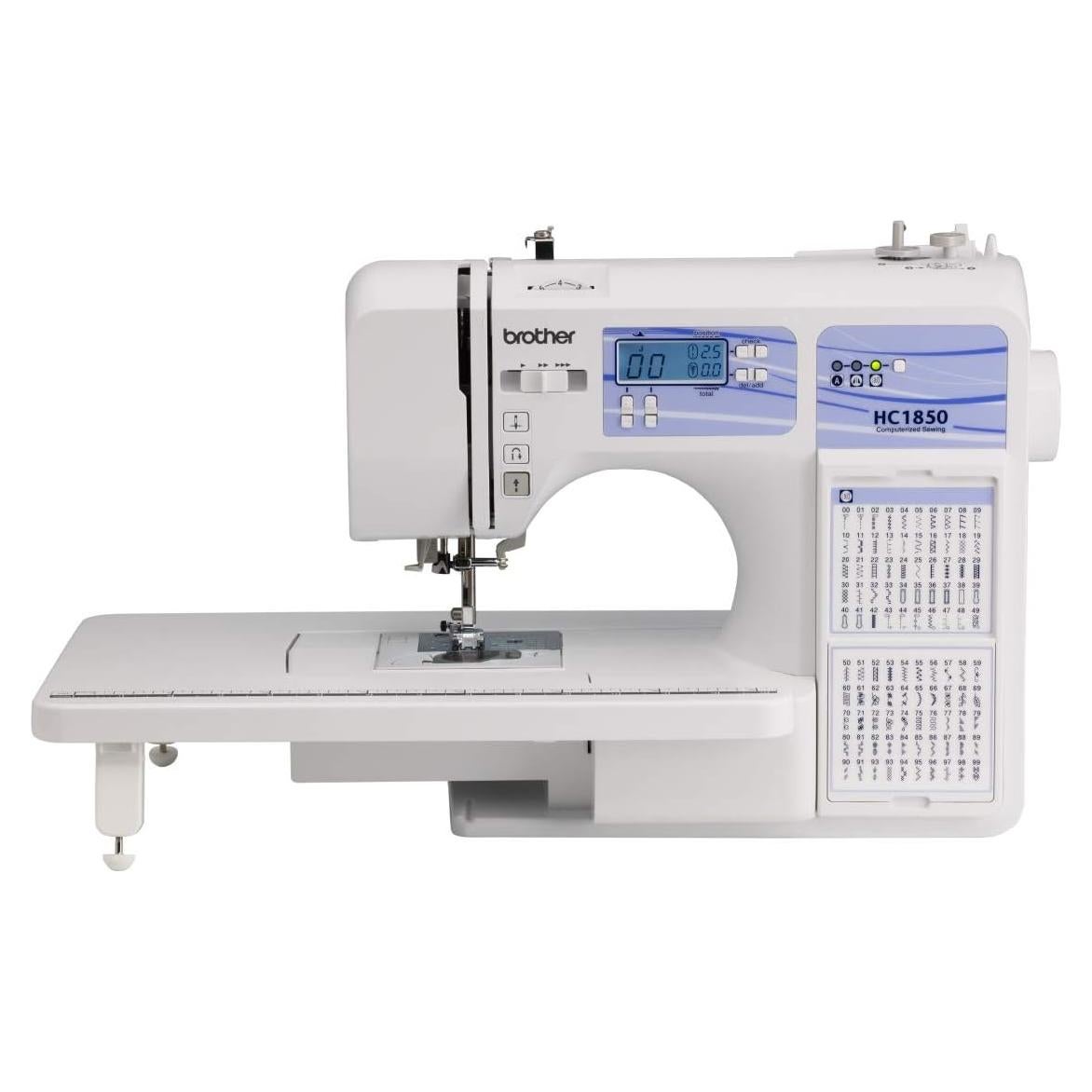 Máquina de Coser Brother HC1850 - 185 Puntadas, LCD, 8 Pies