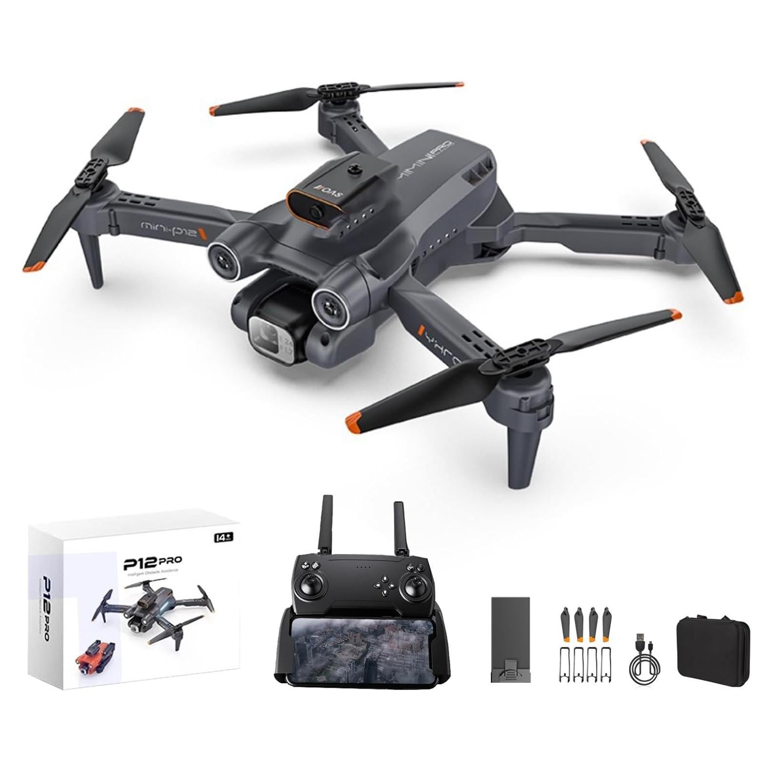 GoolRC RC Drone, 4K HD Dual Camera RC Quadcopter, Drone ESC with Function Gesture Control Trajectory Flight 360 Degree Roll One Key Funtion Gifts for Kids 8-12 Adults
