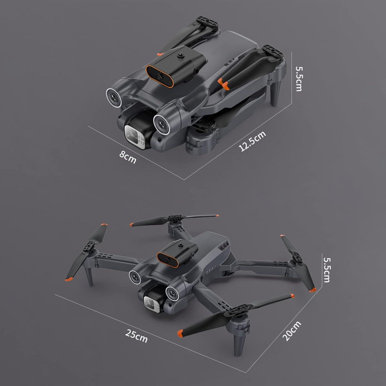 GoolRC RC Drone, 4K HD Dual Camera RC Quadcopter, Drone ESC with Function Gesture Control Trajectory Flight 360 Degree Roll One Key Funtion Gifts for Kids 8-12 Adults