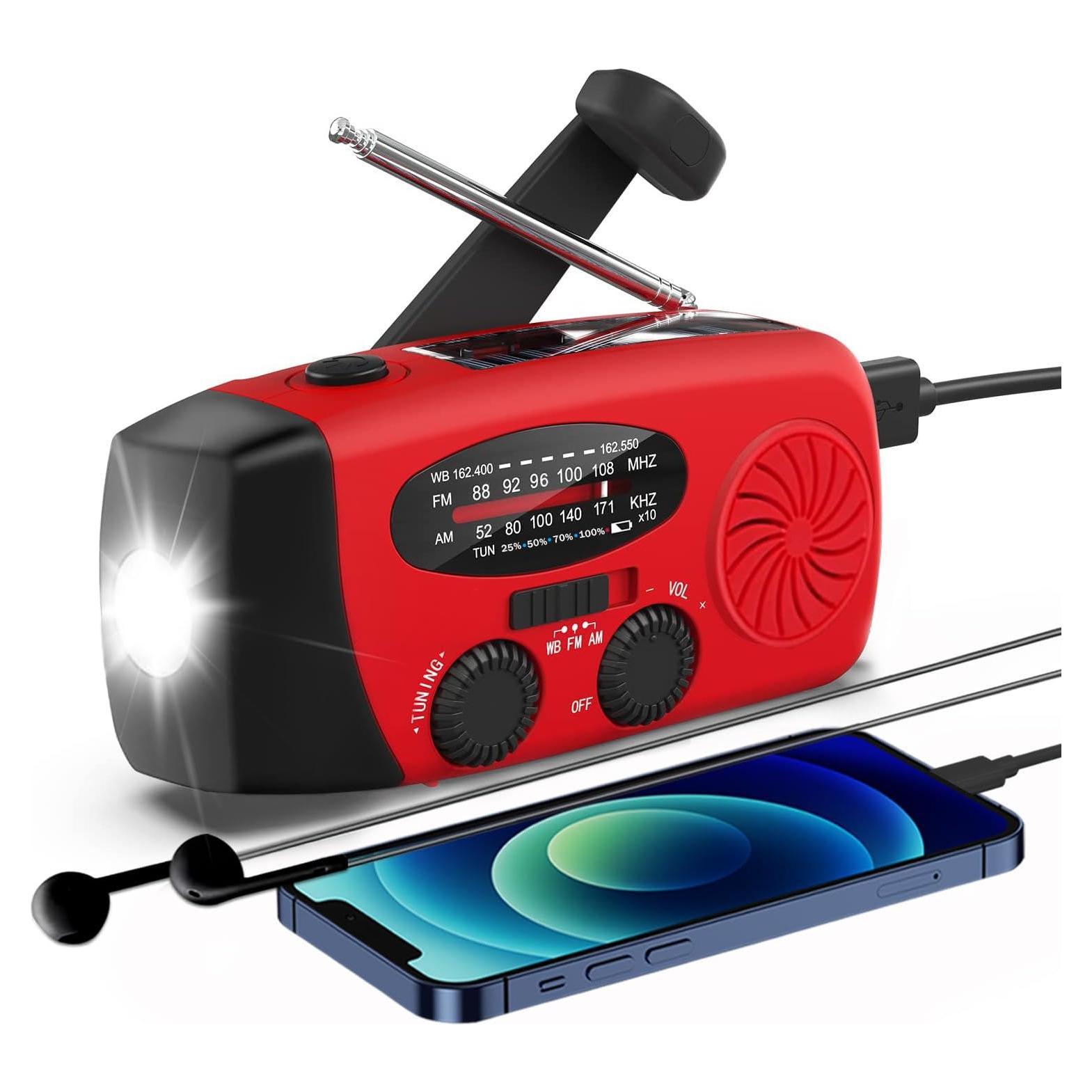 Radio de Emergencia Meteorológica Portátil Shenzhen 088 AM/FM NOAA