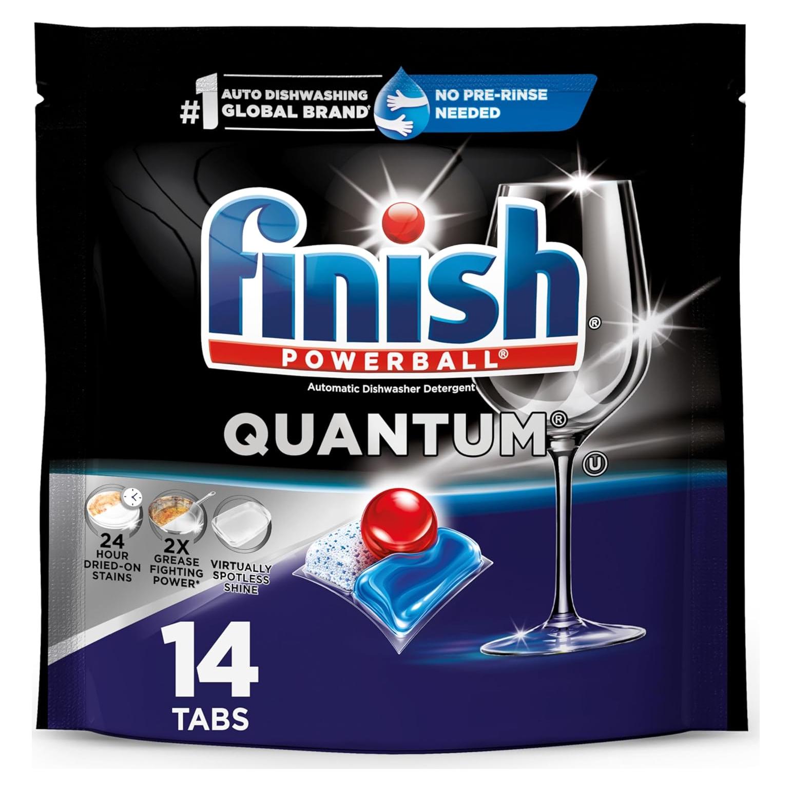 Finish Quantum Cápsulas para Lavavajillas 14 Unidades - Sin Pre-enjuague