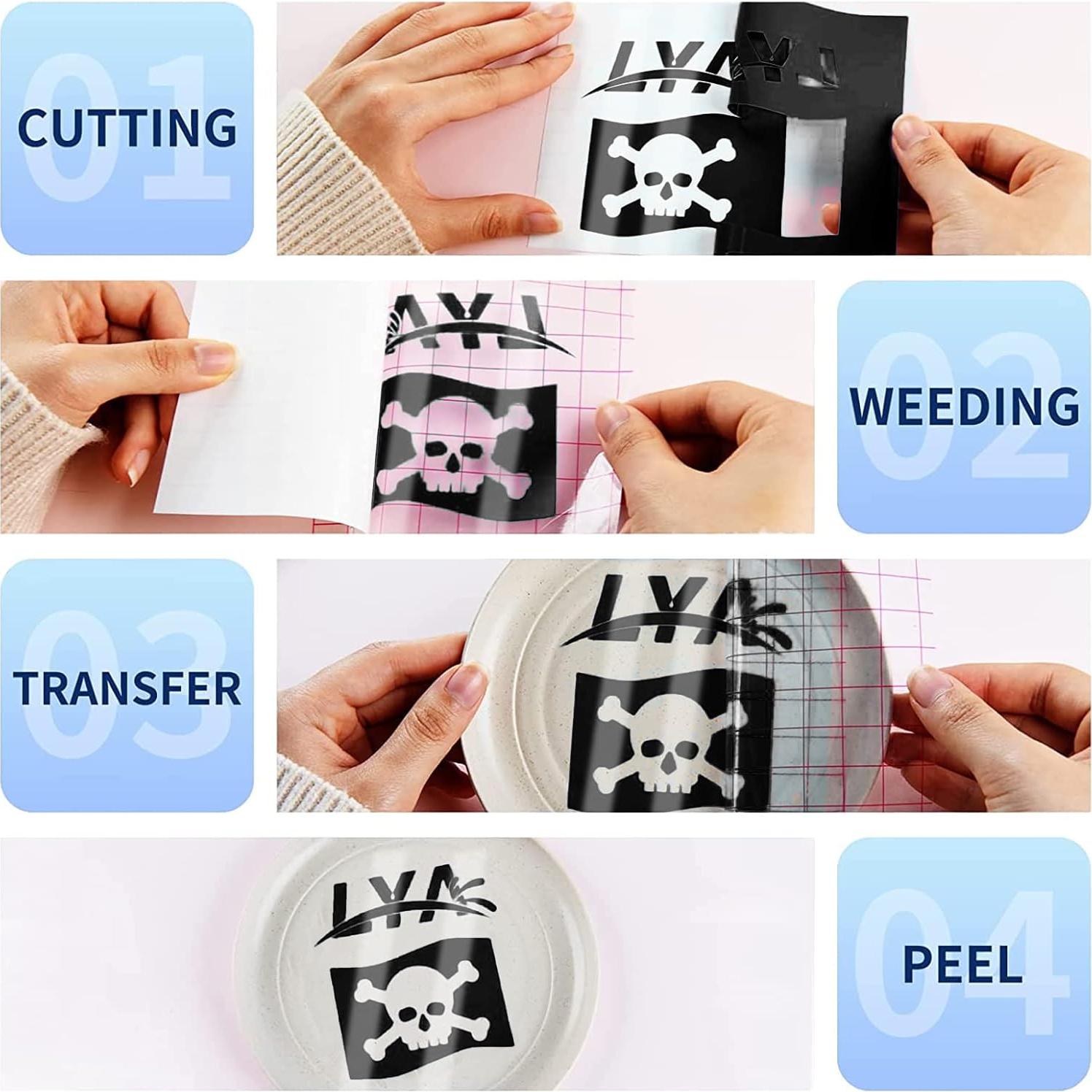 Vinilo Permanente Lya 12 Hojas 30.48cm Rojo Brillante