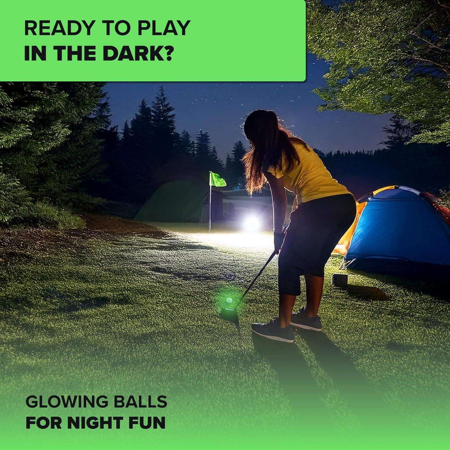 Bolas de Golf Brillantes Supernova - Paquete de 3 para Noche