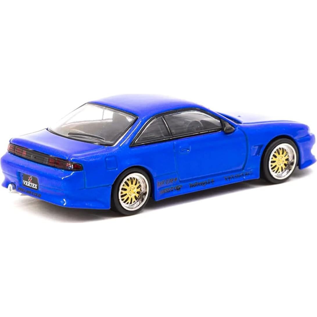 Coche Diecast Tarmac Works Vertex Silvia S14 Azul 1:64