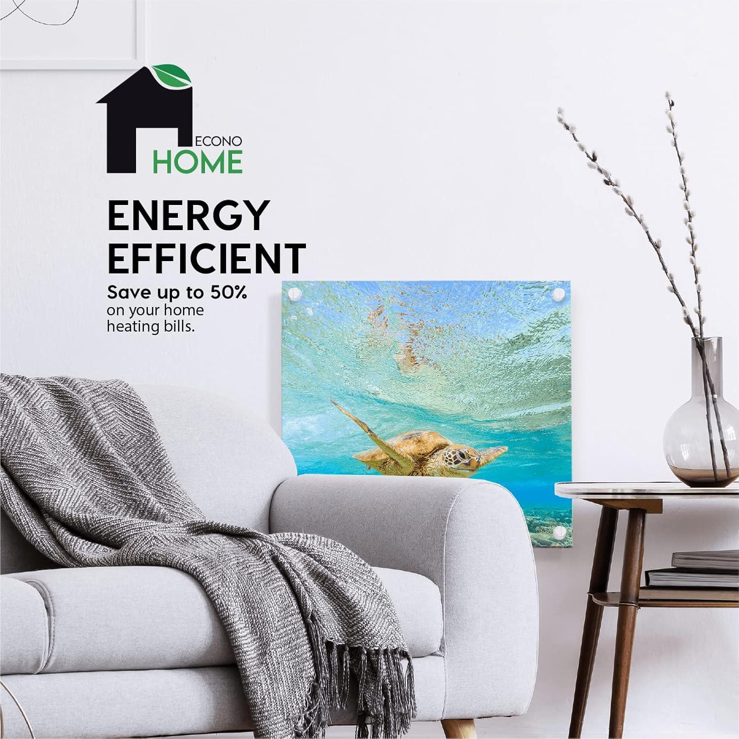 Calefactor de Pared EconoHome 400W con Termostato - 11.15 m²