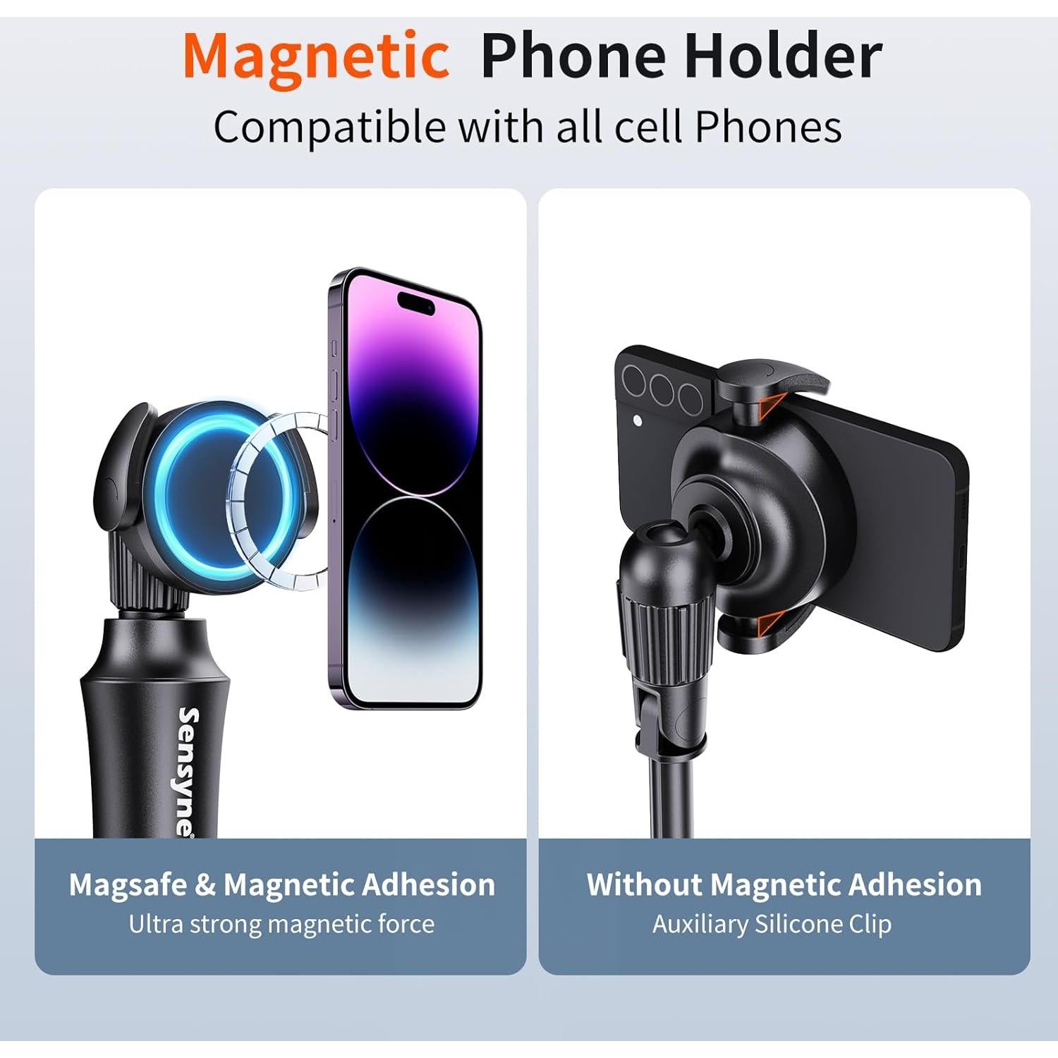 Trípode para Selfies Sensyne 62'' Magnético con Control Remoto