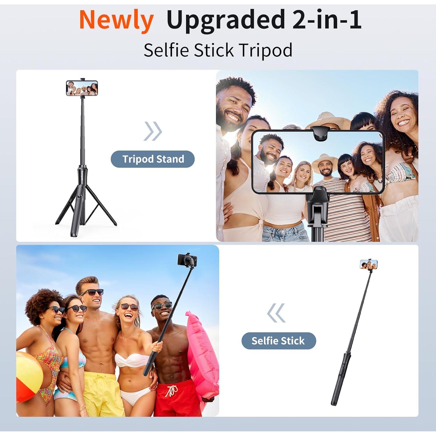 Trípode para Selfies Sensyne 62'' Magnético con Control Remoto