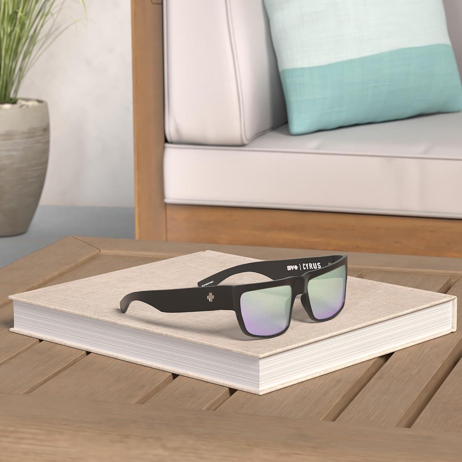 Gafas de Sol SPY OPTIC Cyrus Cuadradas Polarizadas - Negro Mate