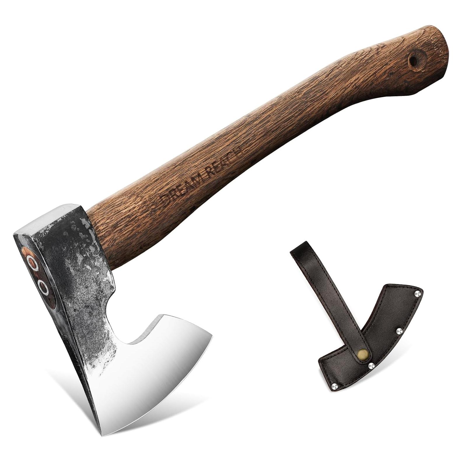 Hacha de Camping Dream Reach 36.83 cm con Funda de Cuero