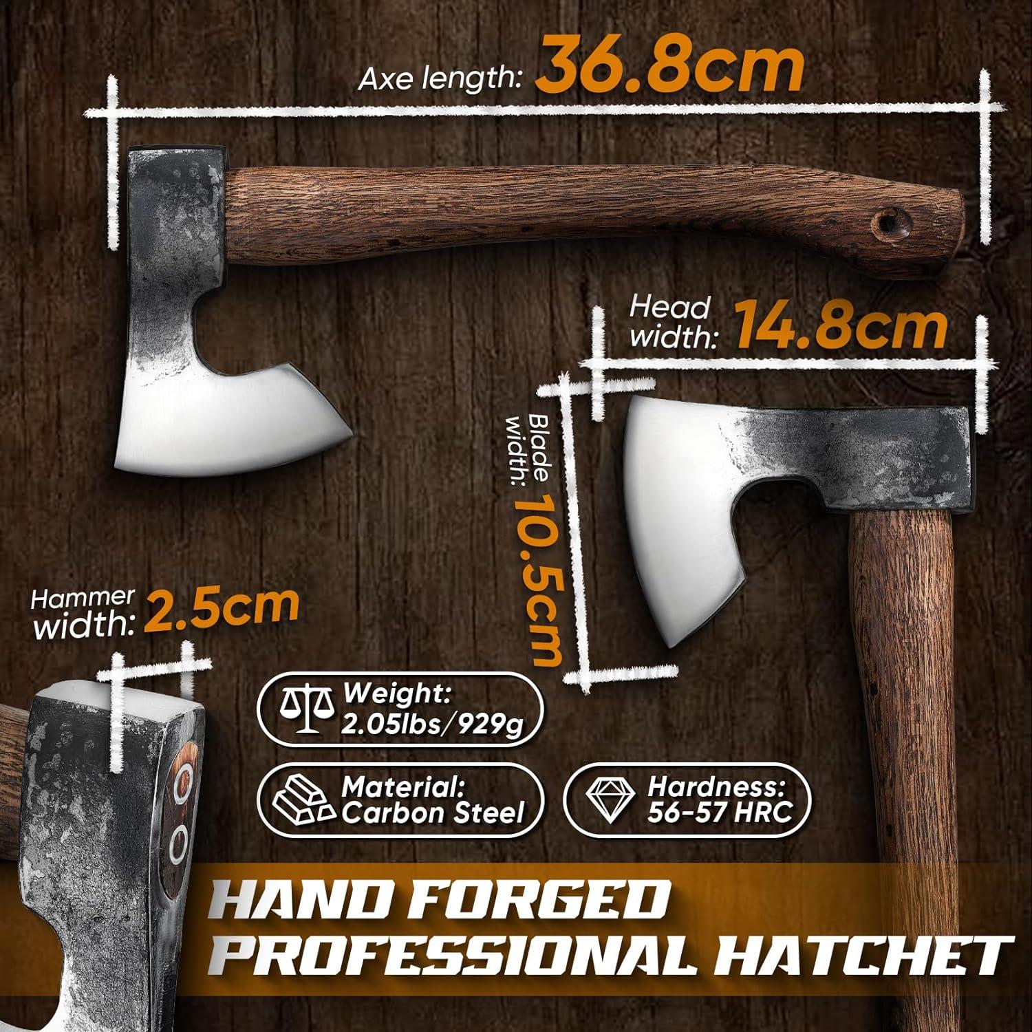 Hacha de Camping Dream Reach 36.83 cm con Funda de Cuero