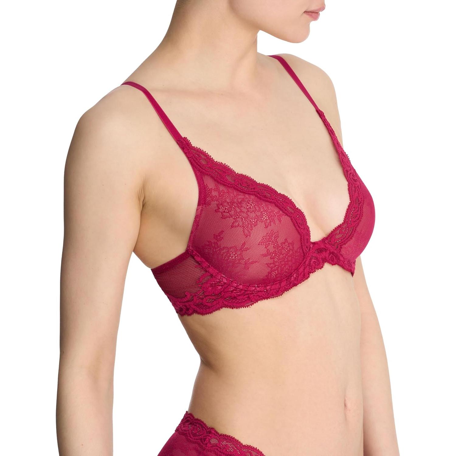 Sostén de encaje con escote en pico Natori 30A Primrose