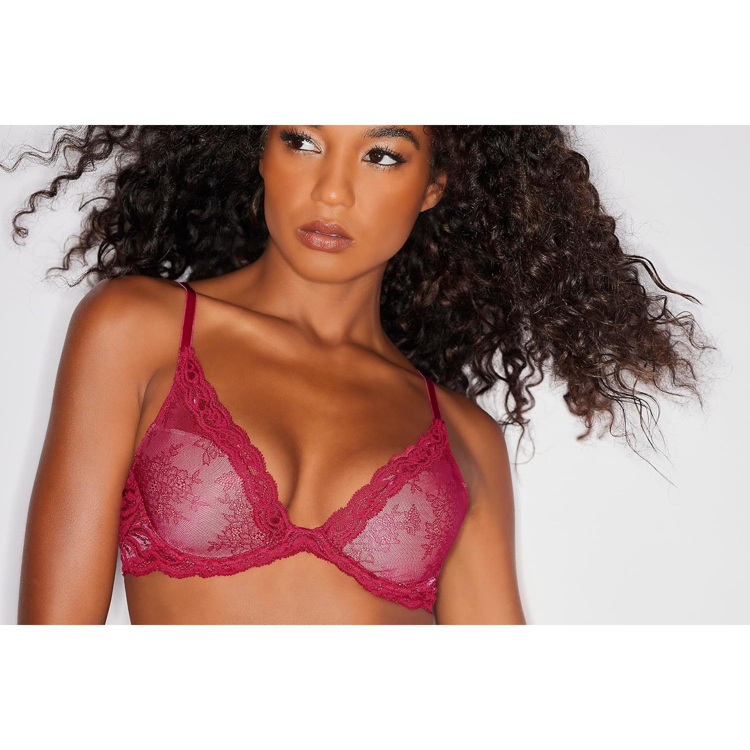 Sostén de encaje con escote en pico Natori 30A Primrose