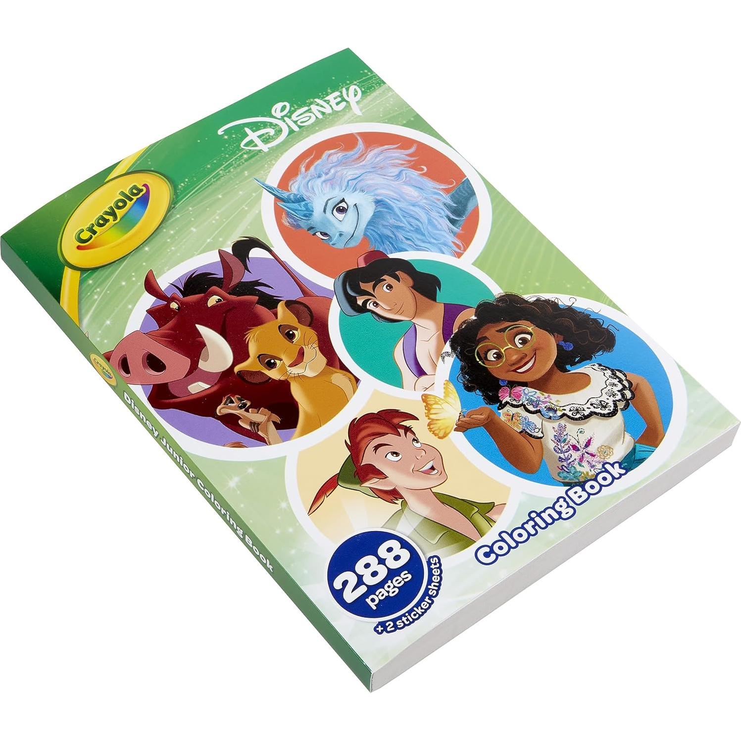 Libro para Colorear Crayola Disney 288 Páginas con Pegatinas