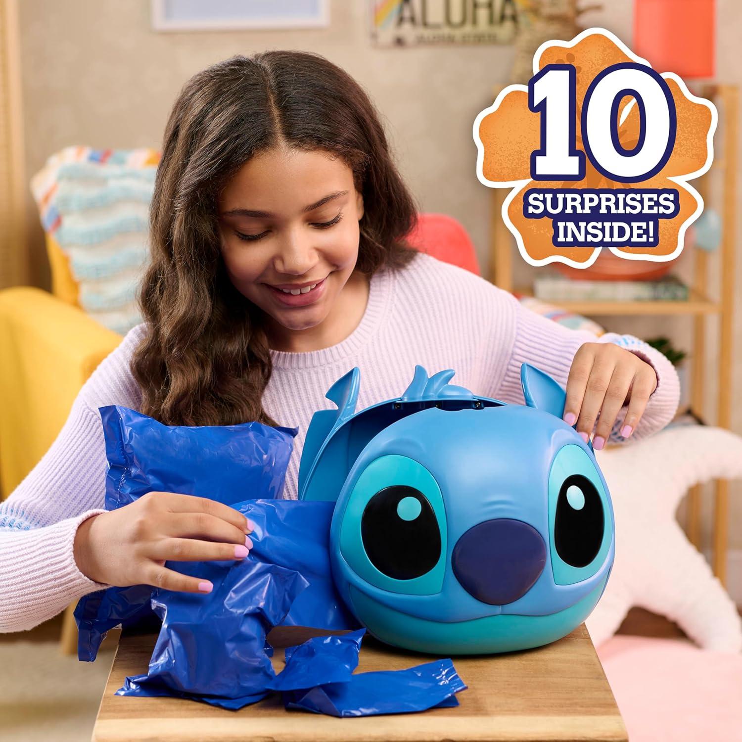 Cápsula Misteriosa Jumbo Disney Stitch 22cm con 8 Sorpresas