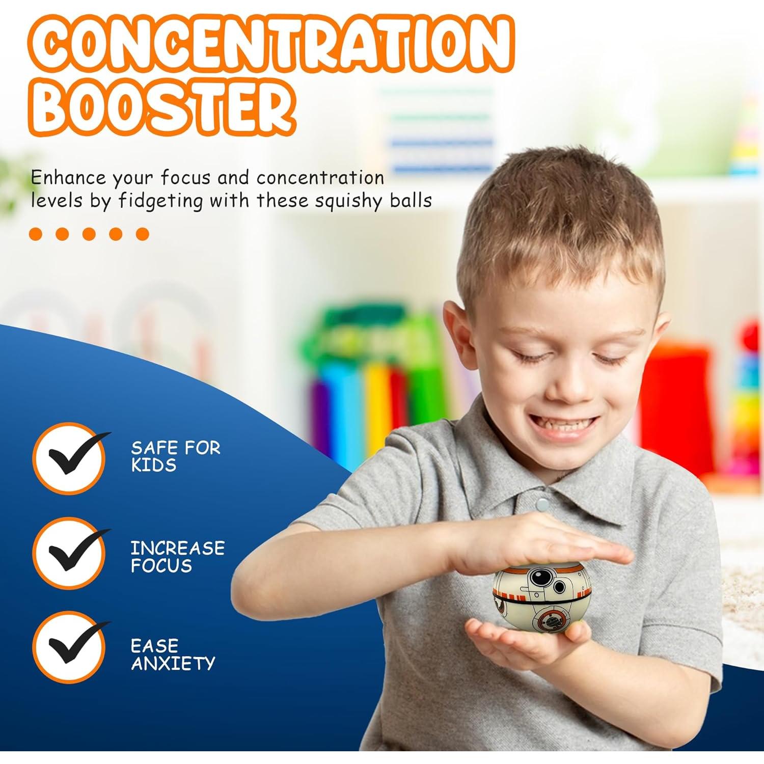 Juego de Pelotas Antiestrés NINOSTAR - 3 Esferas Fidget