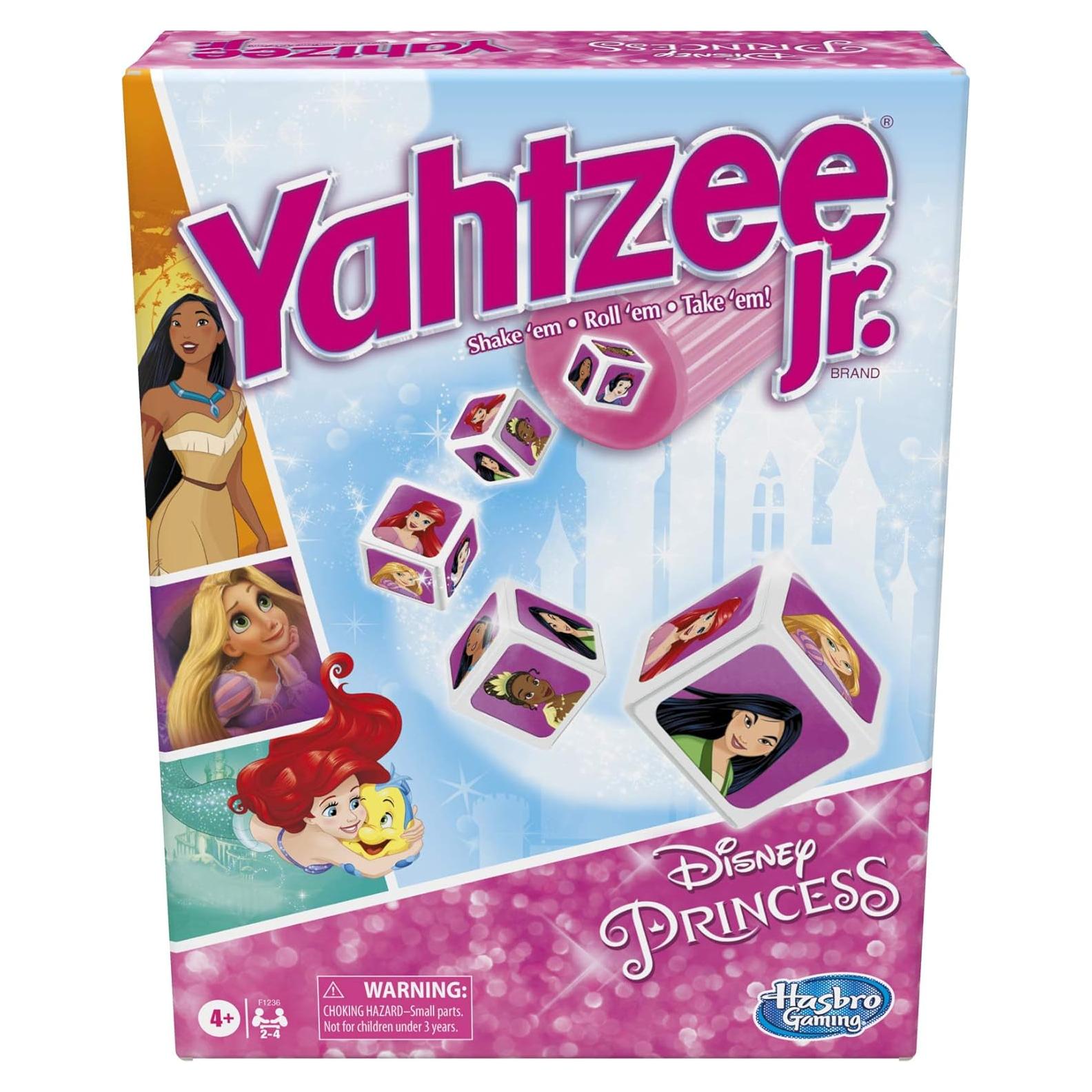 Juego de Mesa Yahtzee Jr. Hasbro Princesas Disney 2-4 Jugadores