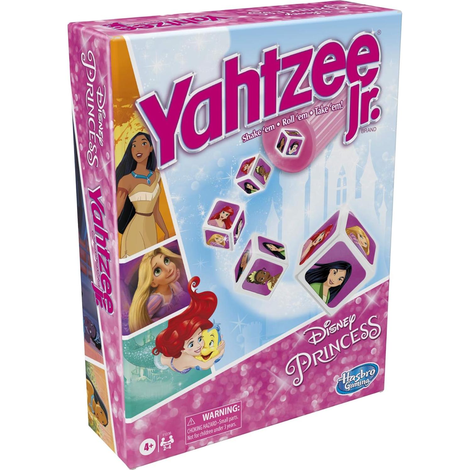 Juego de Mesa Yahtzee Jr. Hasbro Princesas Disney 2-4 Jugadores