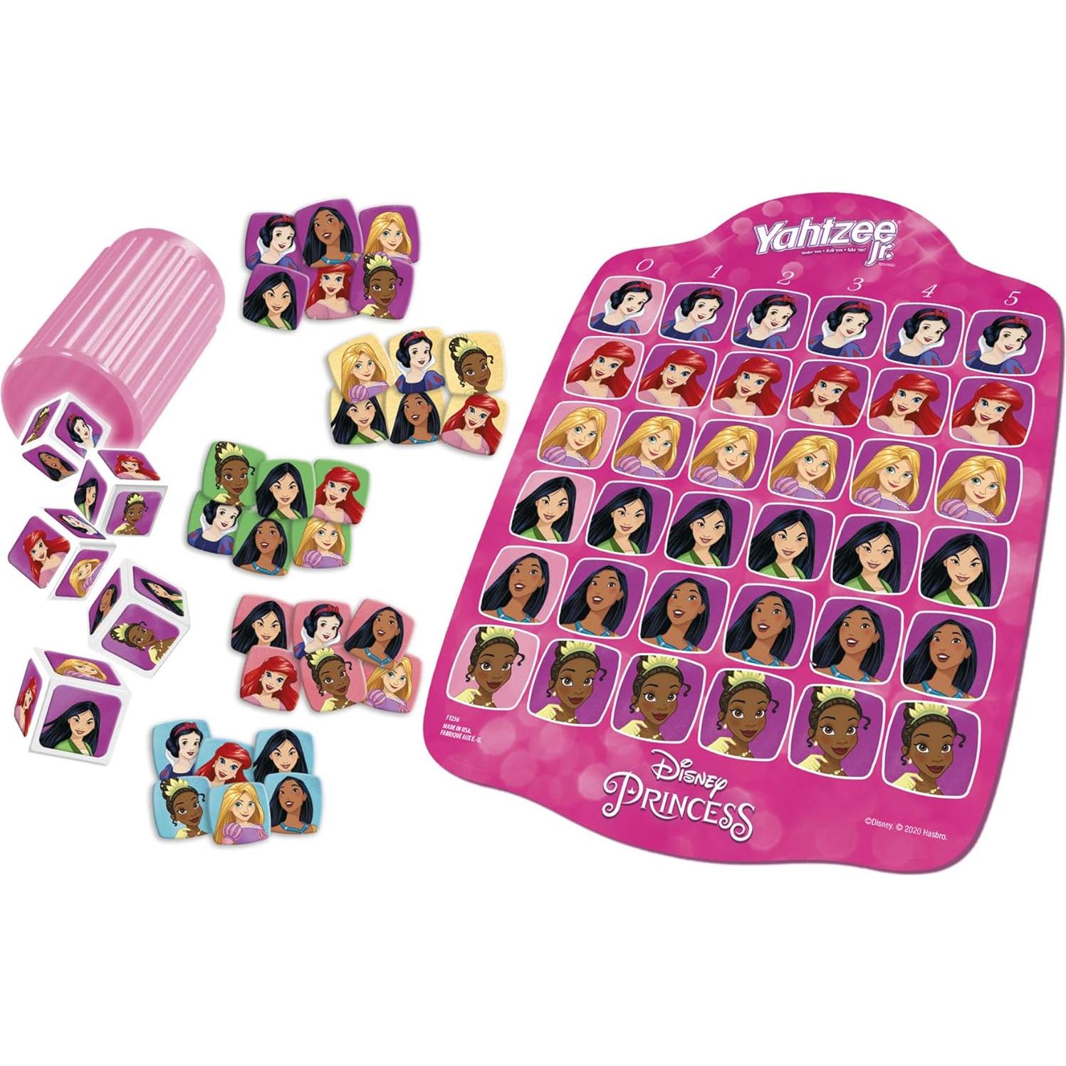 Juego de Mesa Yahtzee Jr. Hasbro Princesas Disney 2-4 Jugadores