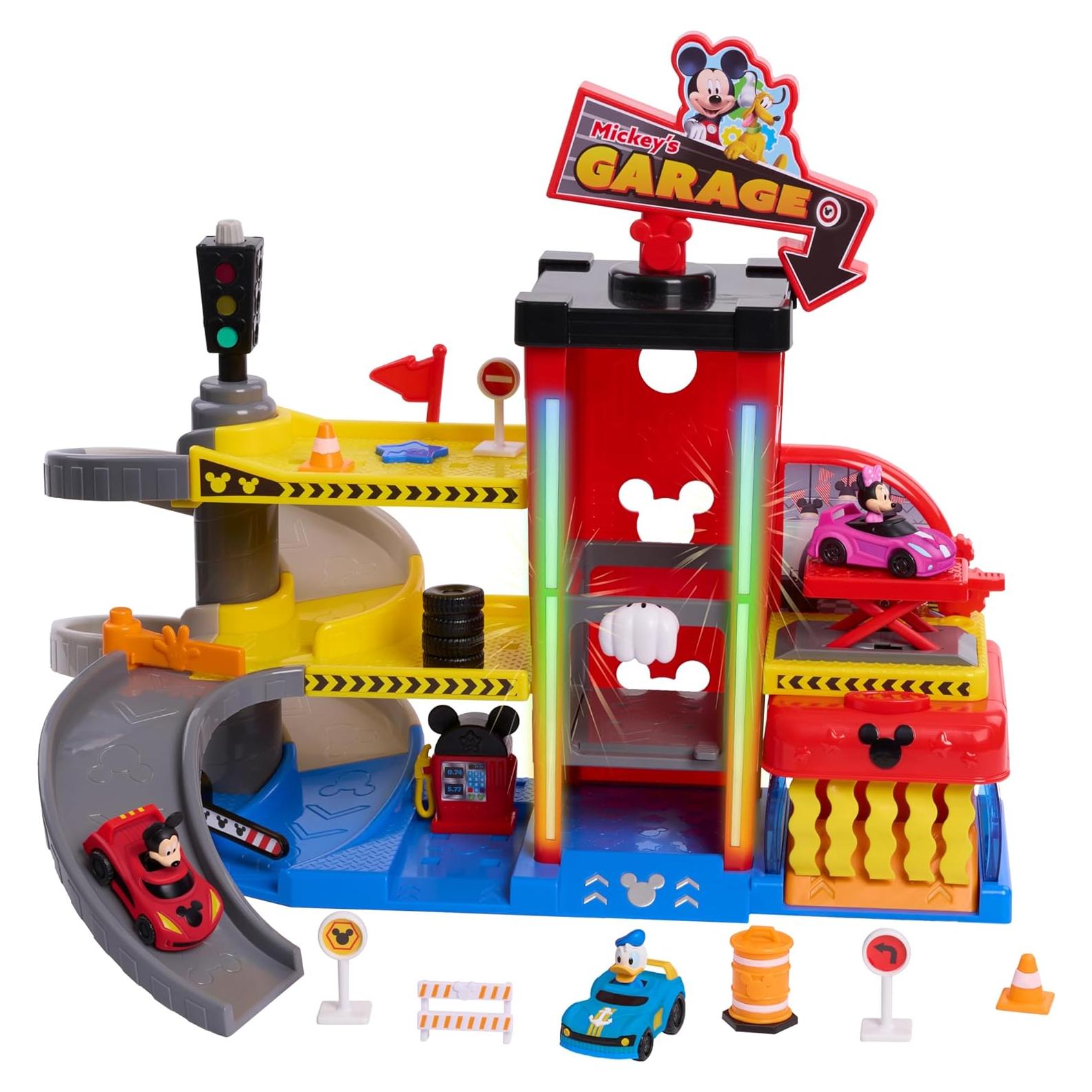 Garaje de Juguete Mickey Mouse Just Play 20 Piezas 46,99 cm